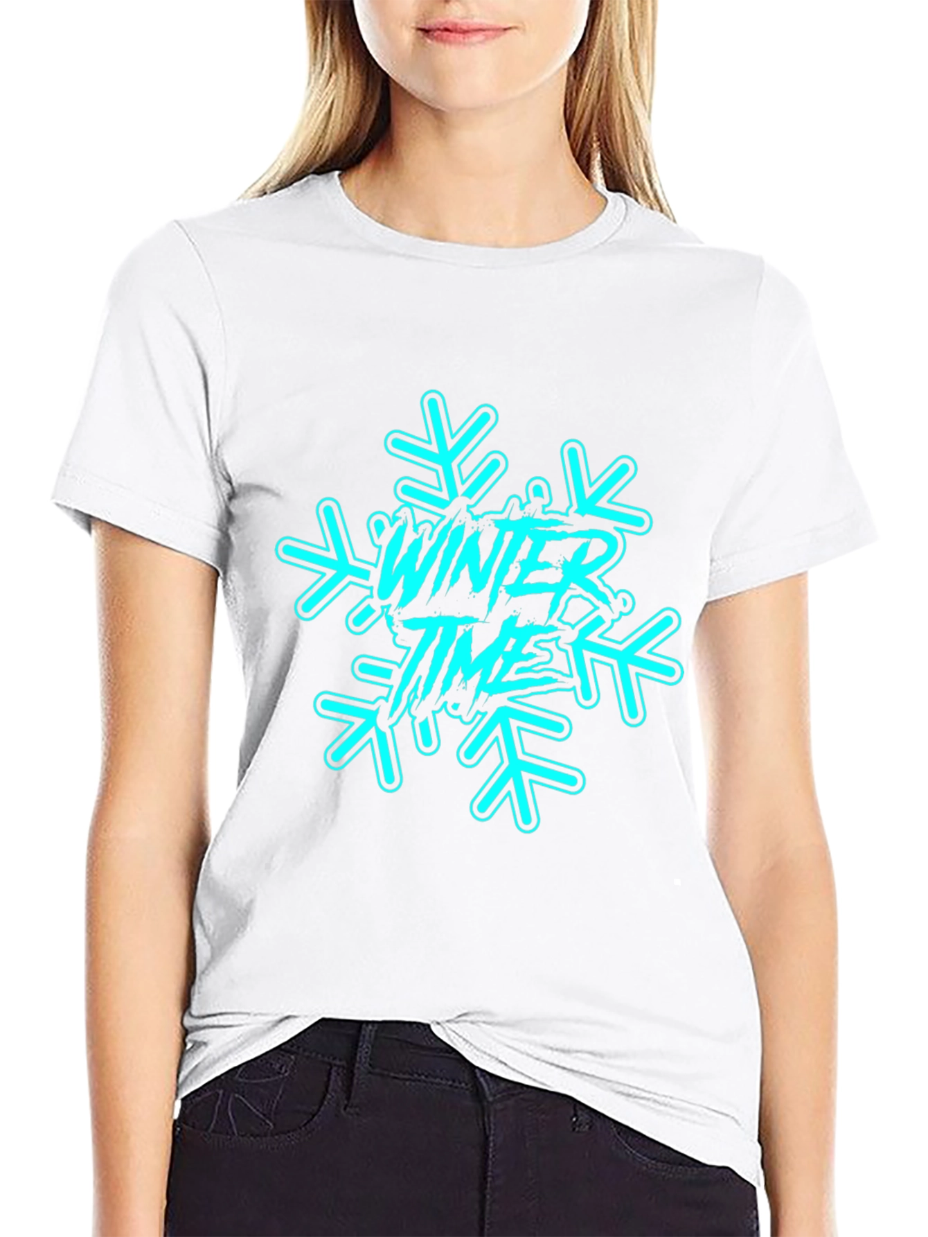 Winter Time Graphic Tee - Black