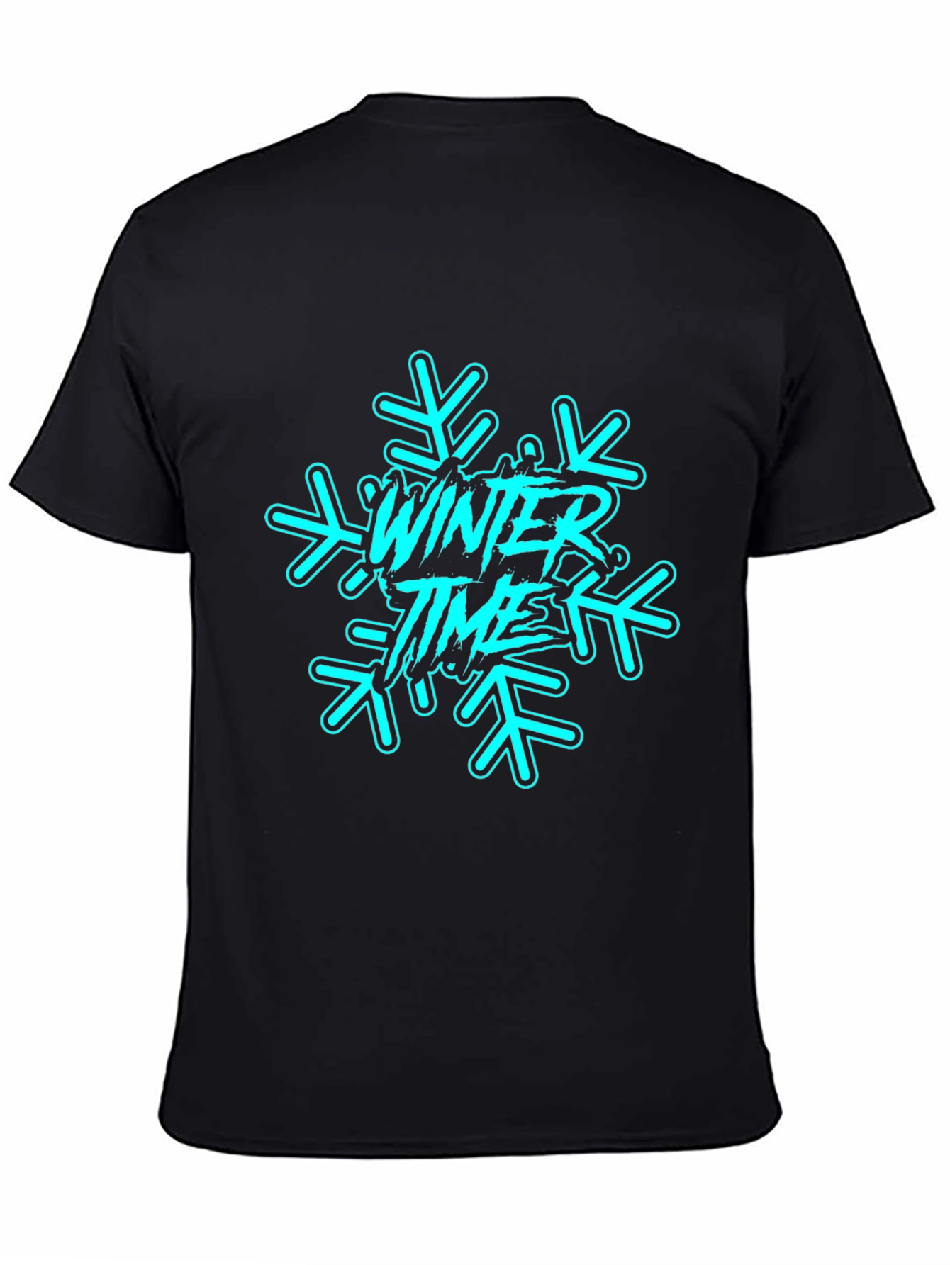 Winter Time Graphic Tee - Black