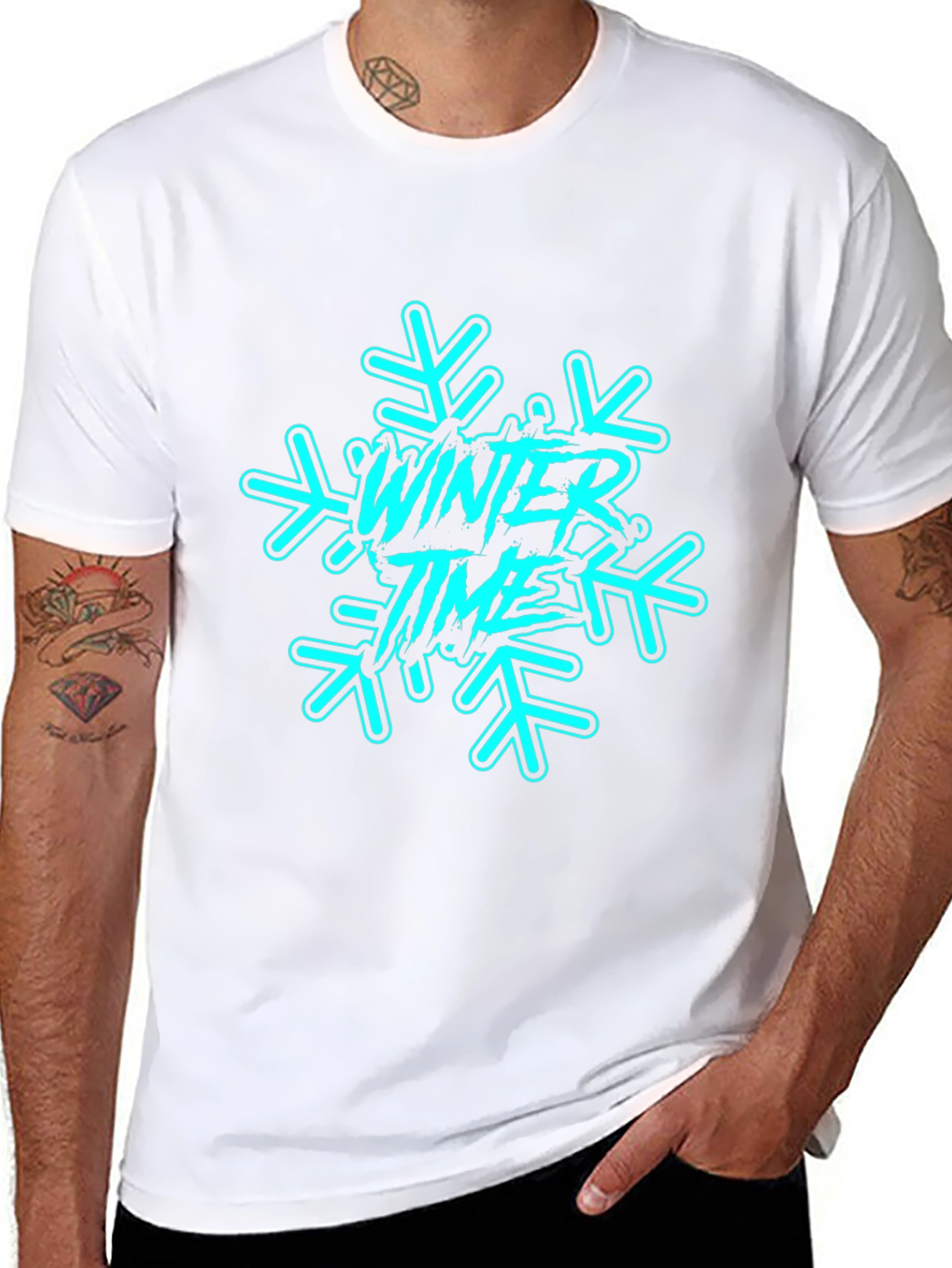 Winter Time Graphic Tee - Black