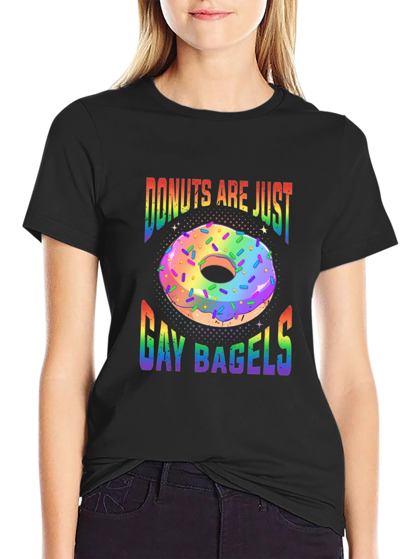 Donuts Are Just Gay Bagels Graphic Tee