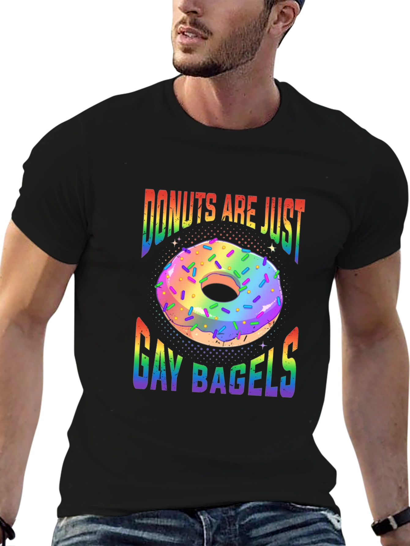 Donuts Are Just Gay Bagels Graphic Tee