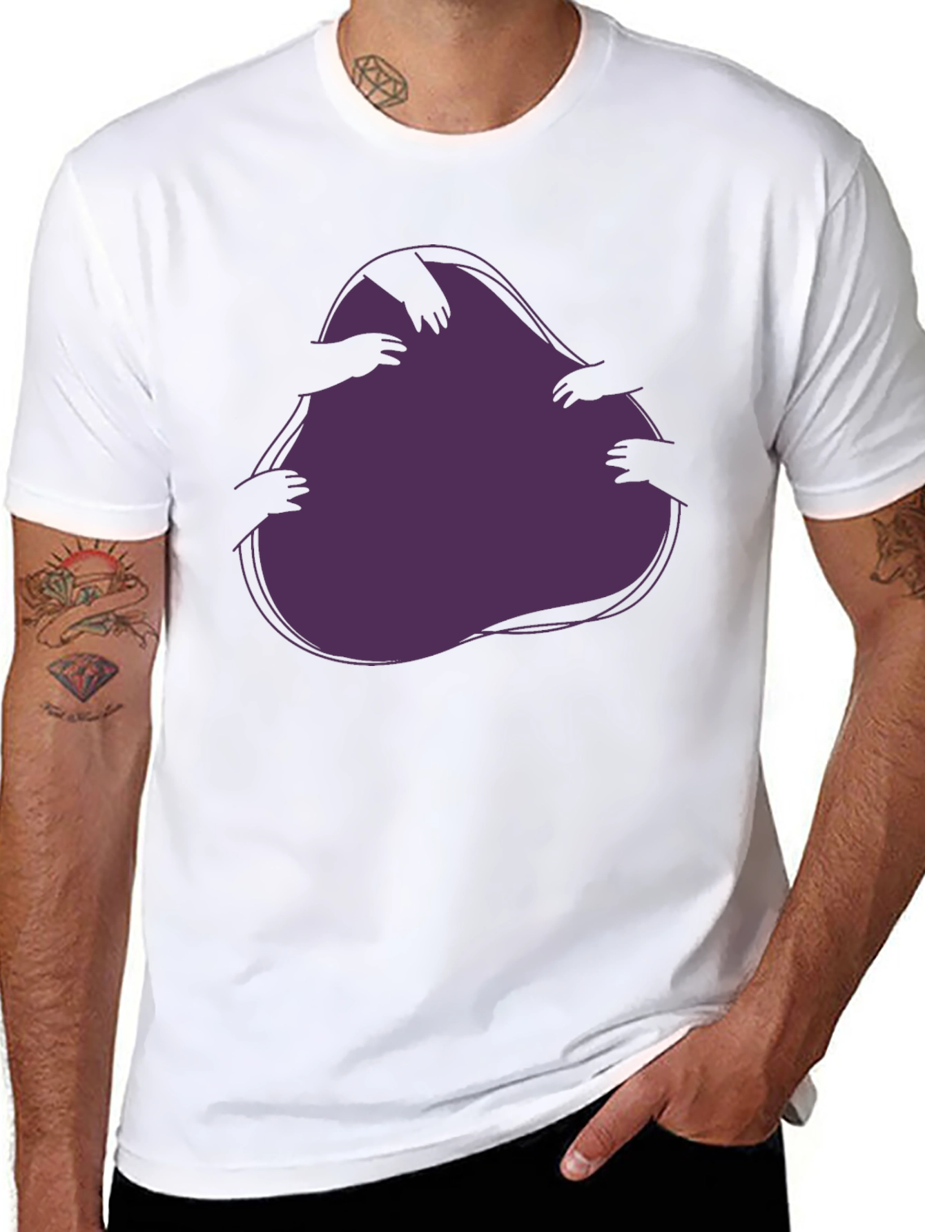 Mystic Hands Graphic T-Shirt - Black