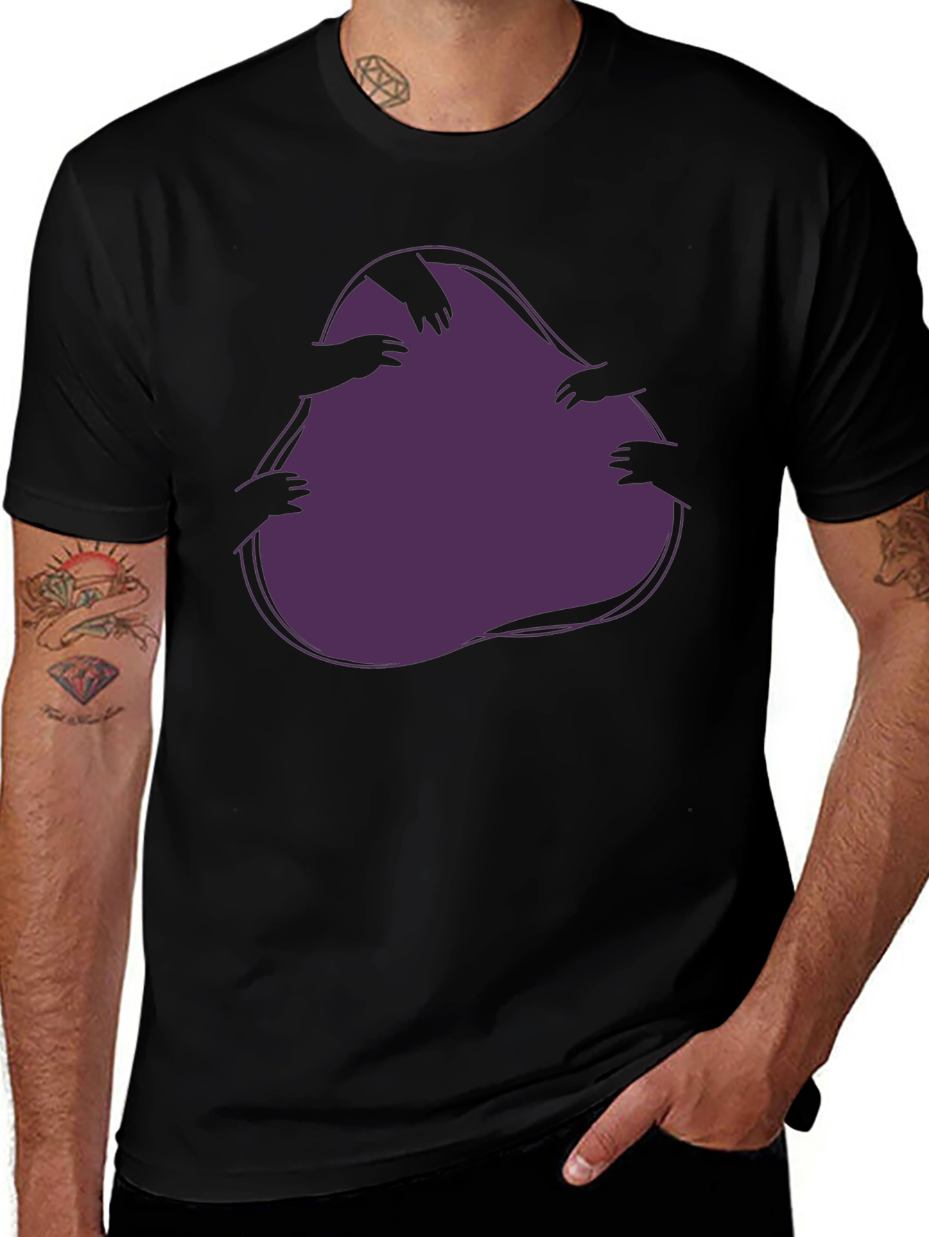 Mystic Hands Graphic T-Shirt - Black