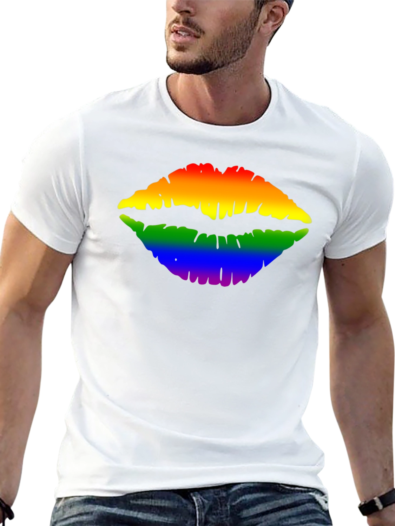 Rainbow Lips T-Shirt - Prideful Style