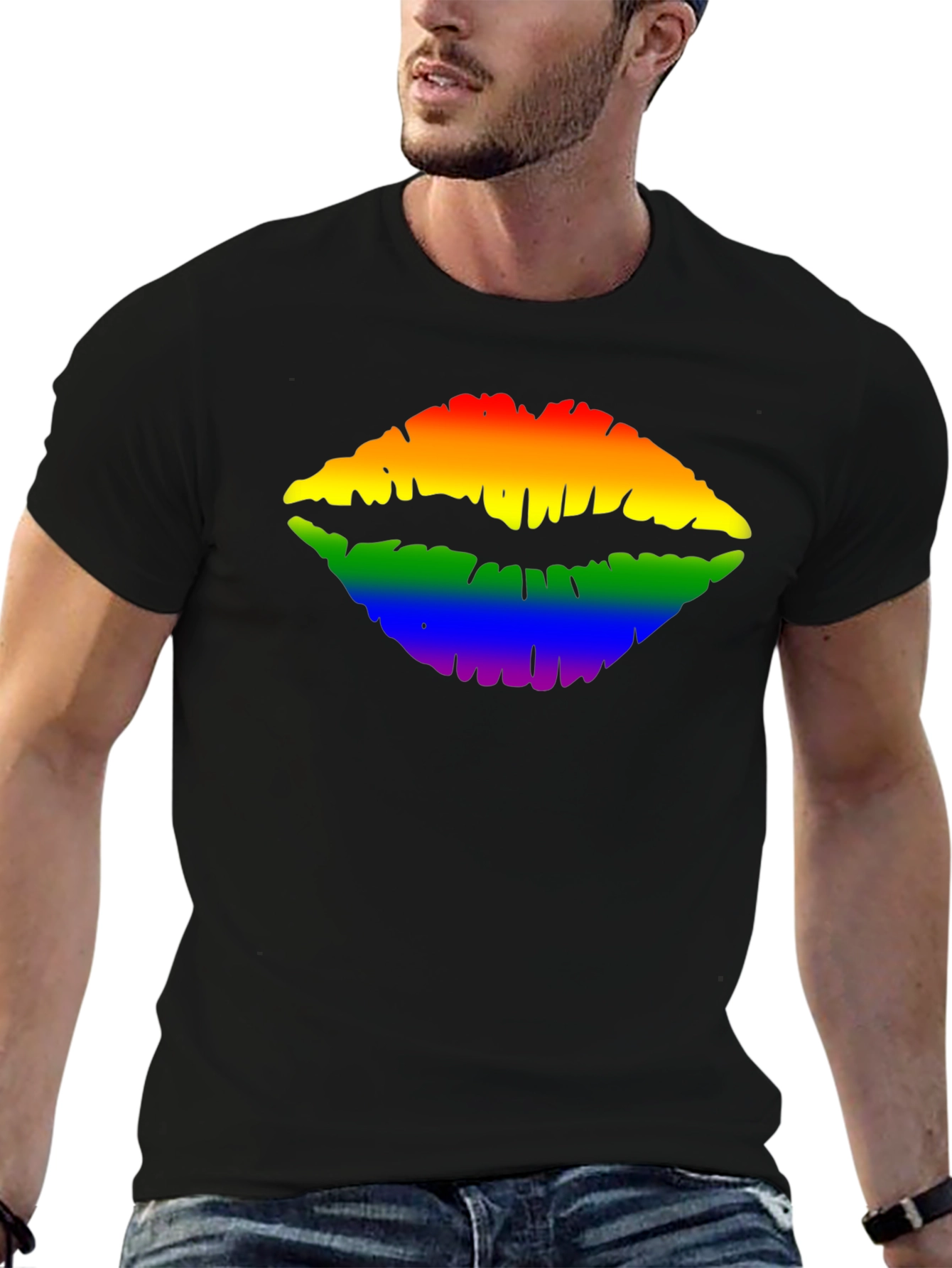 Rainbow Lips T-Shirt - Prideful Style