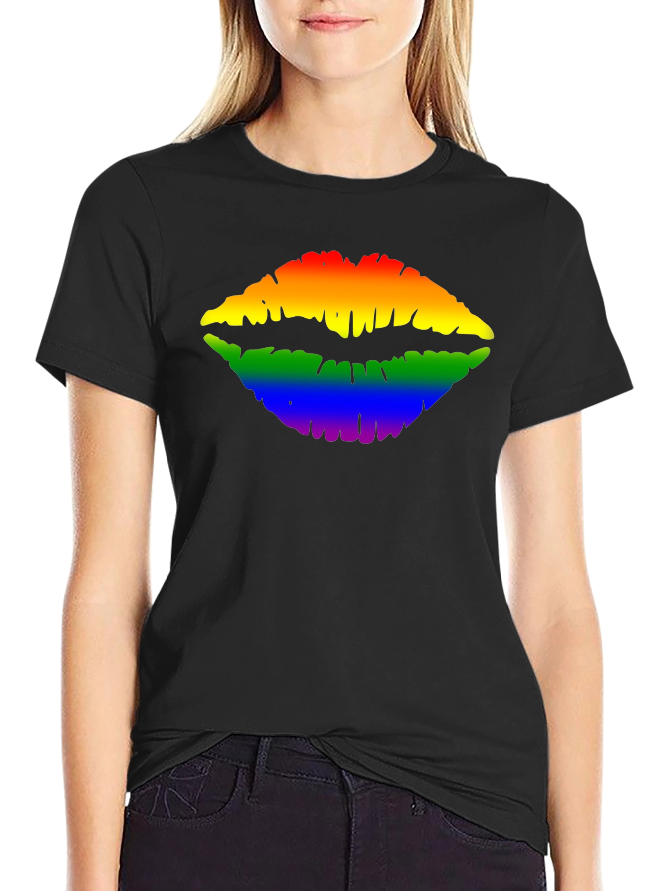 Rainbow Lips T-Shirt - Prideful Style