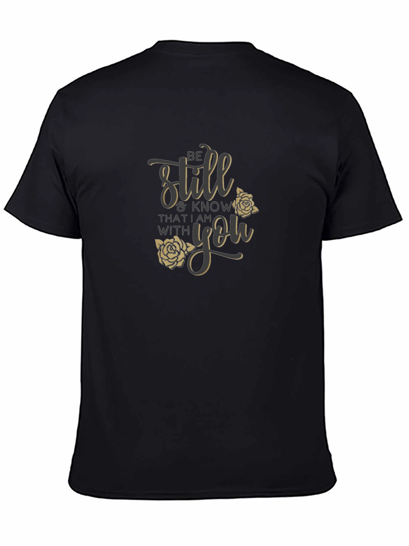 Be Still T-Shirt with Floral Design