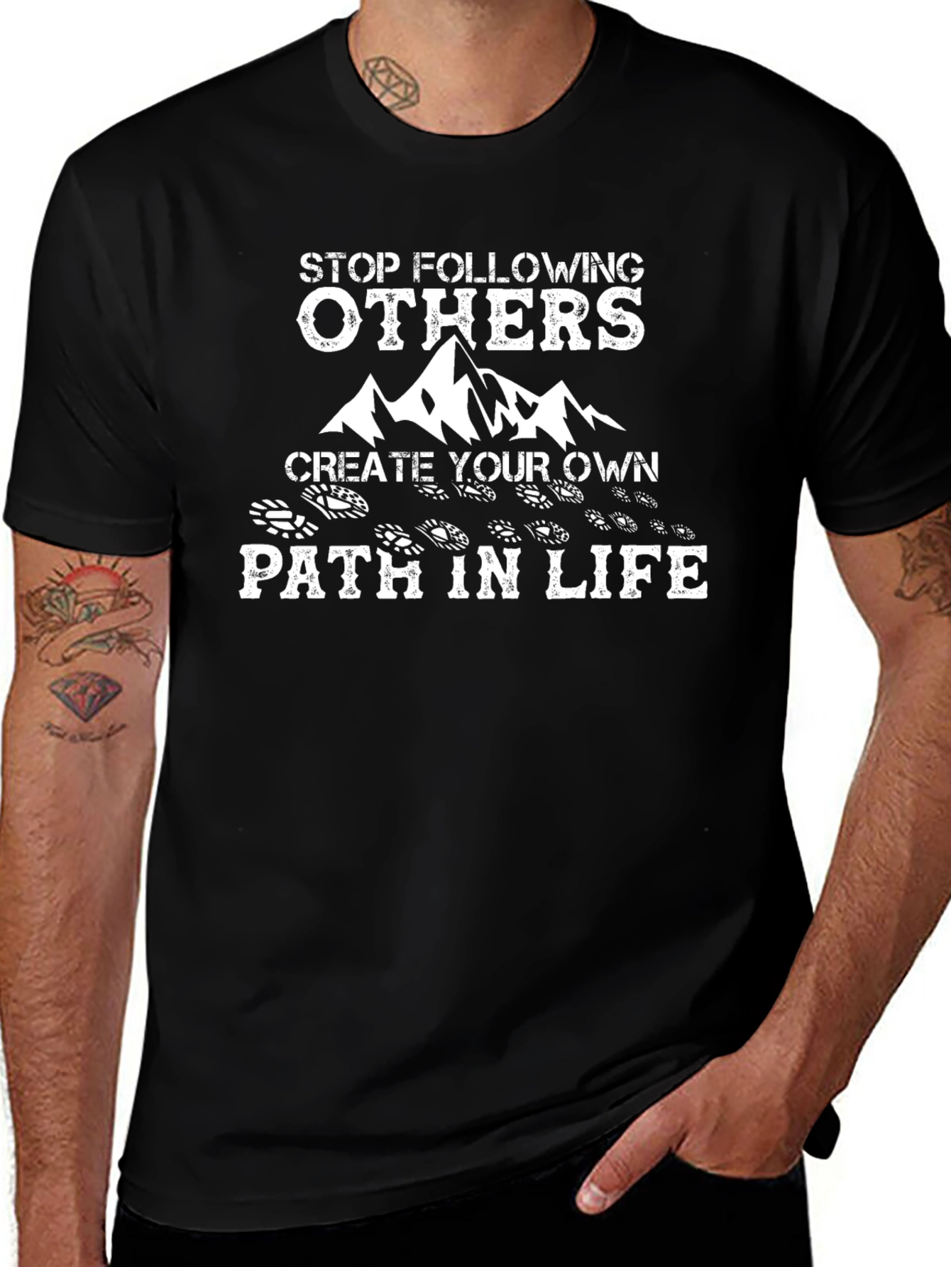 Motivational Create Your Own Path Graphic T-Shirt