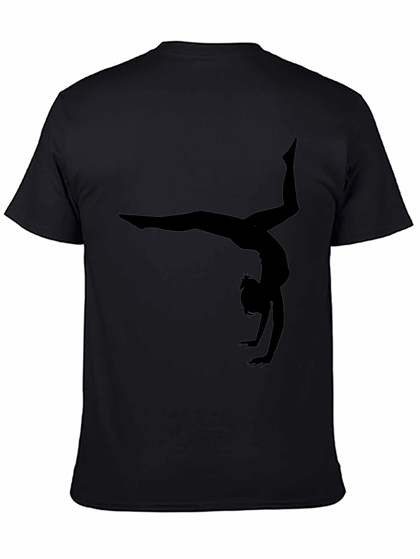 Gymnast Silhouette Black T-Shirt
