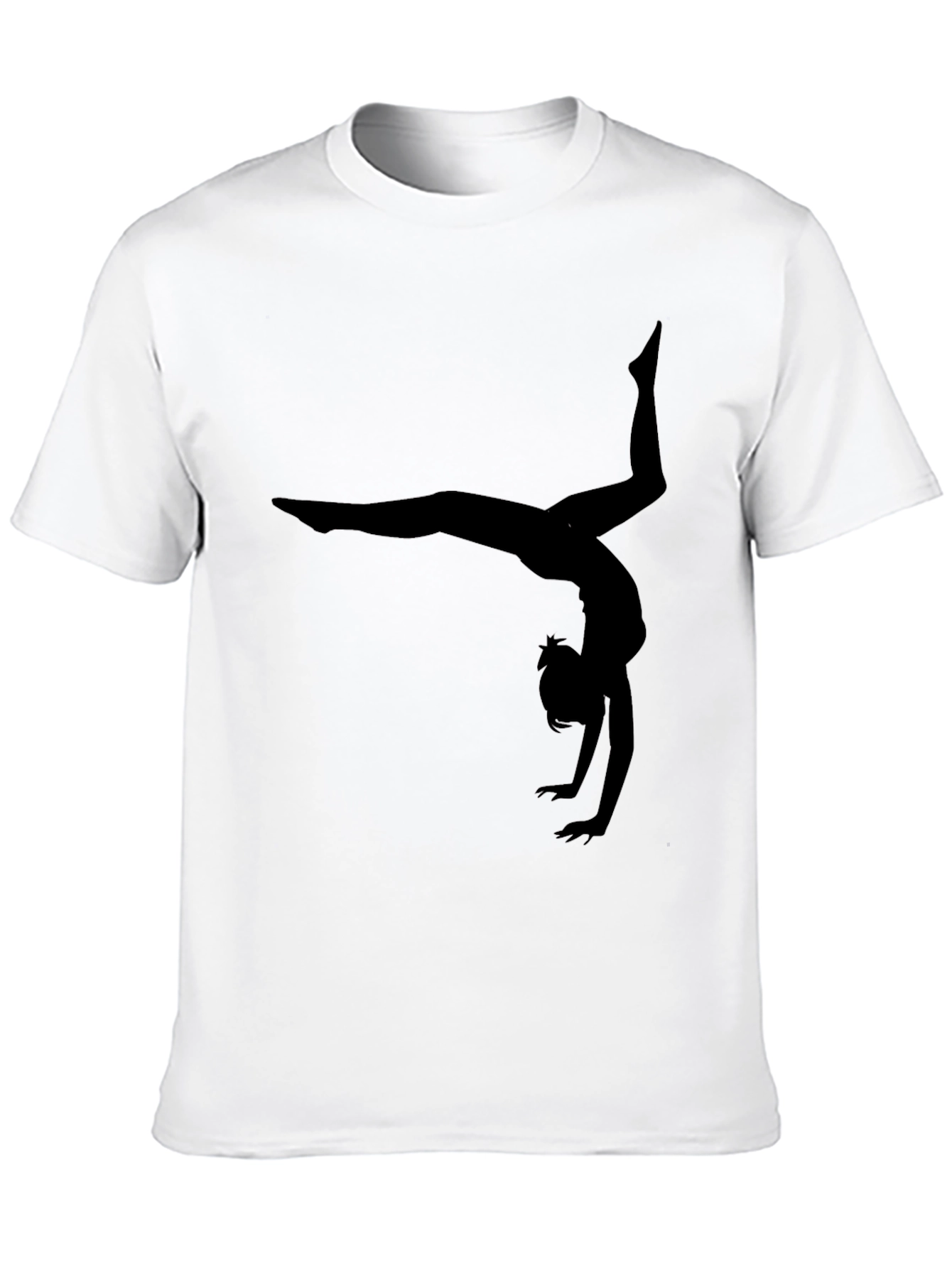 Gymnast Silhouette Black T-Shirt