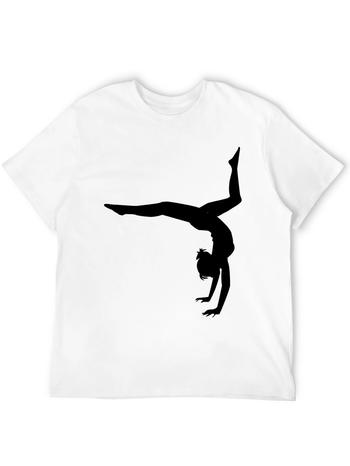 Gymnast Silhouette Black T-Shirt