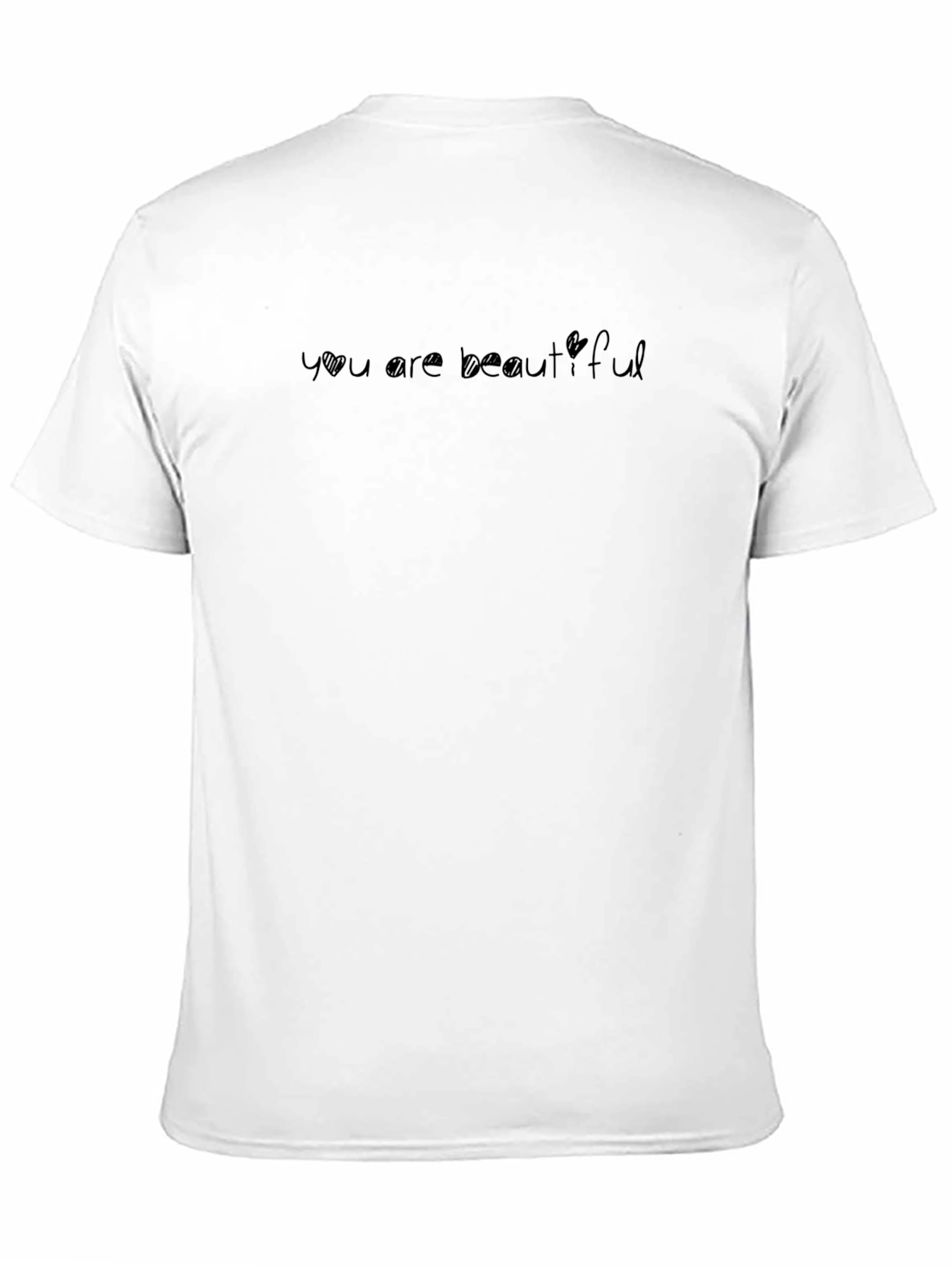 You Are Beautiful Black Graphic Tee Shirt