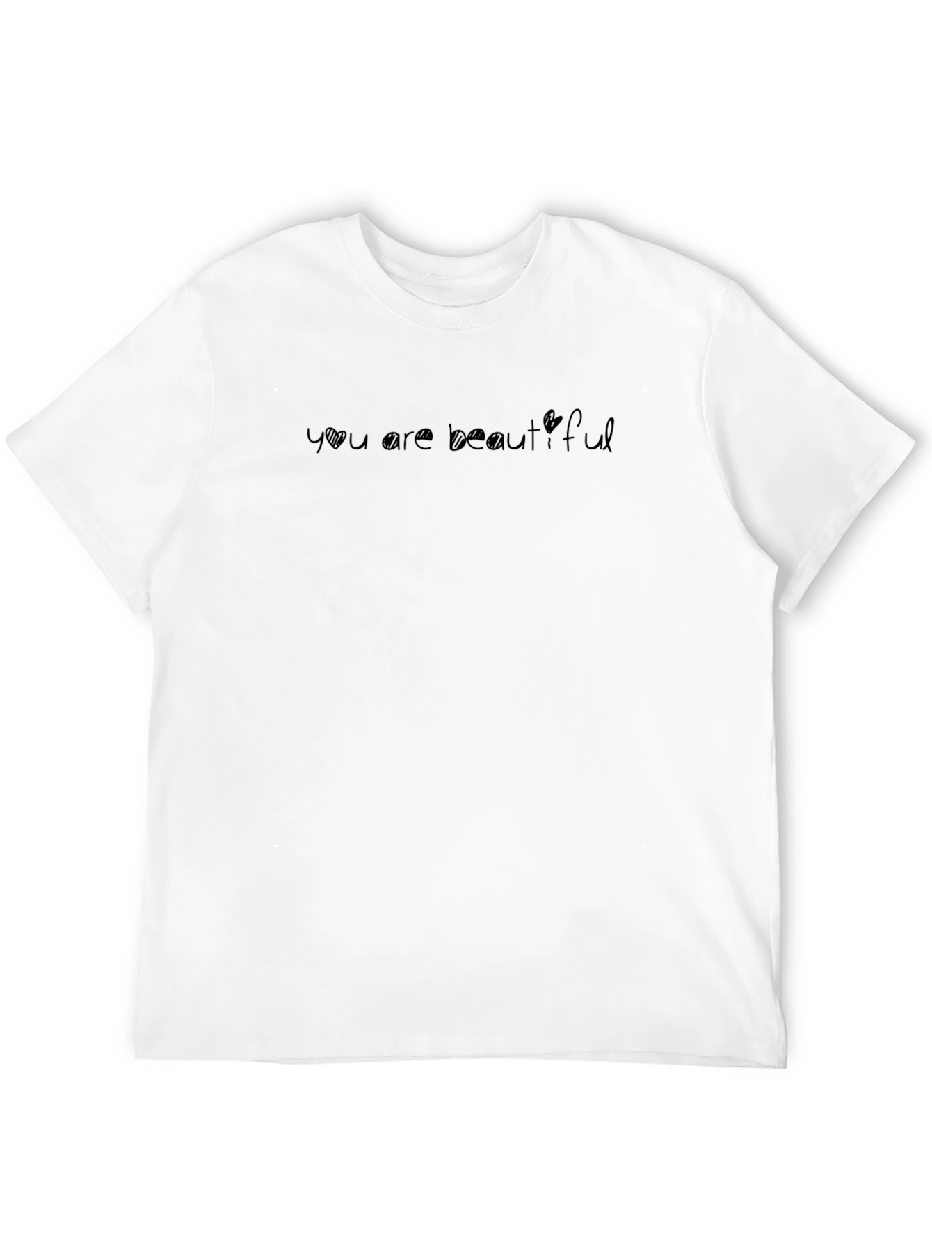 You Are Beautiful Black Graphic Tee Shirt