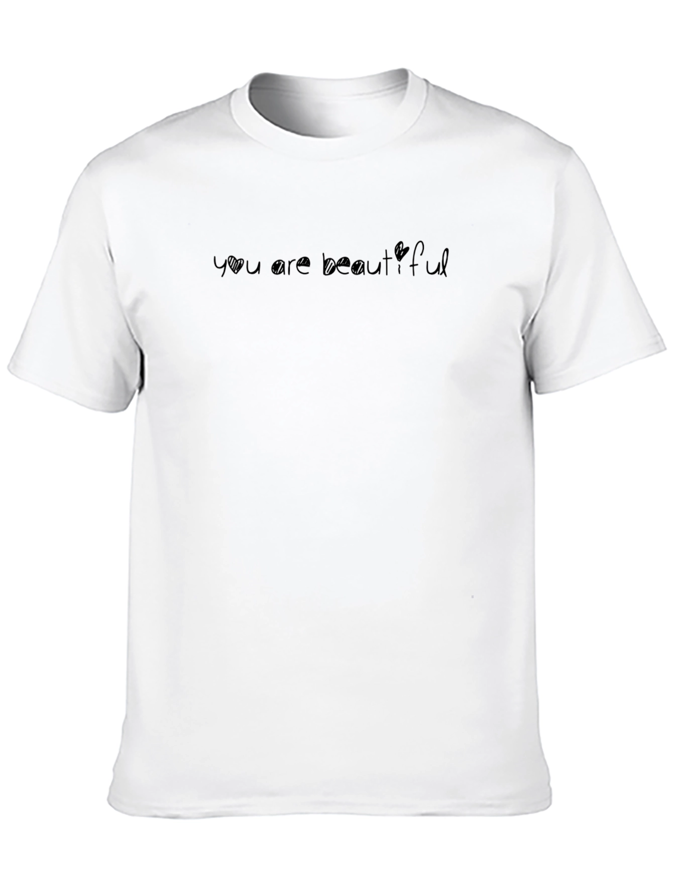 You Are Beautiful Black Graphic Tee Shirt