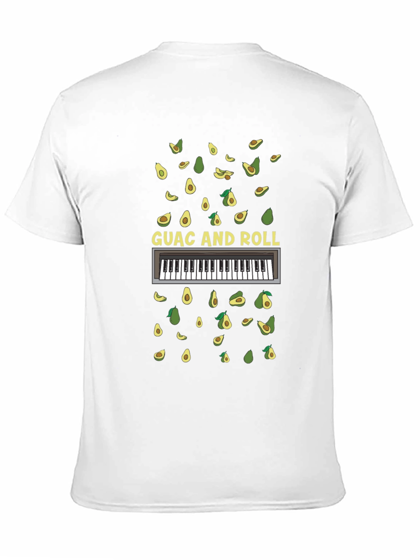 Guac and Roll T-Shirt - Avocado Piano Tee