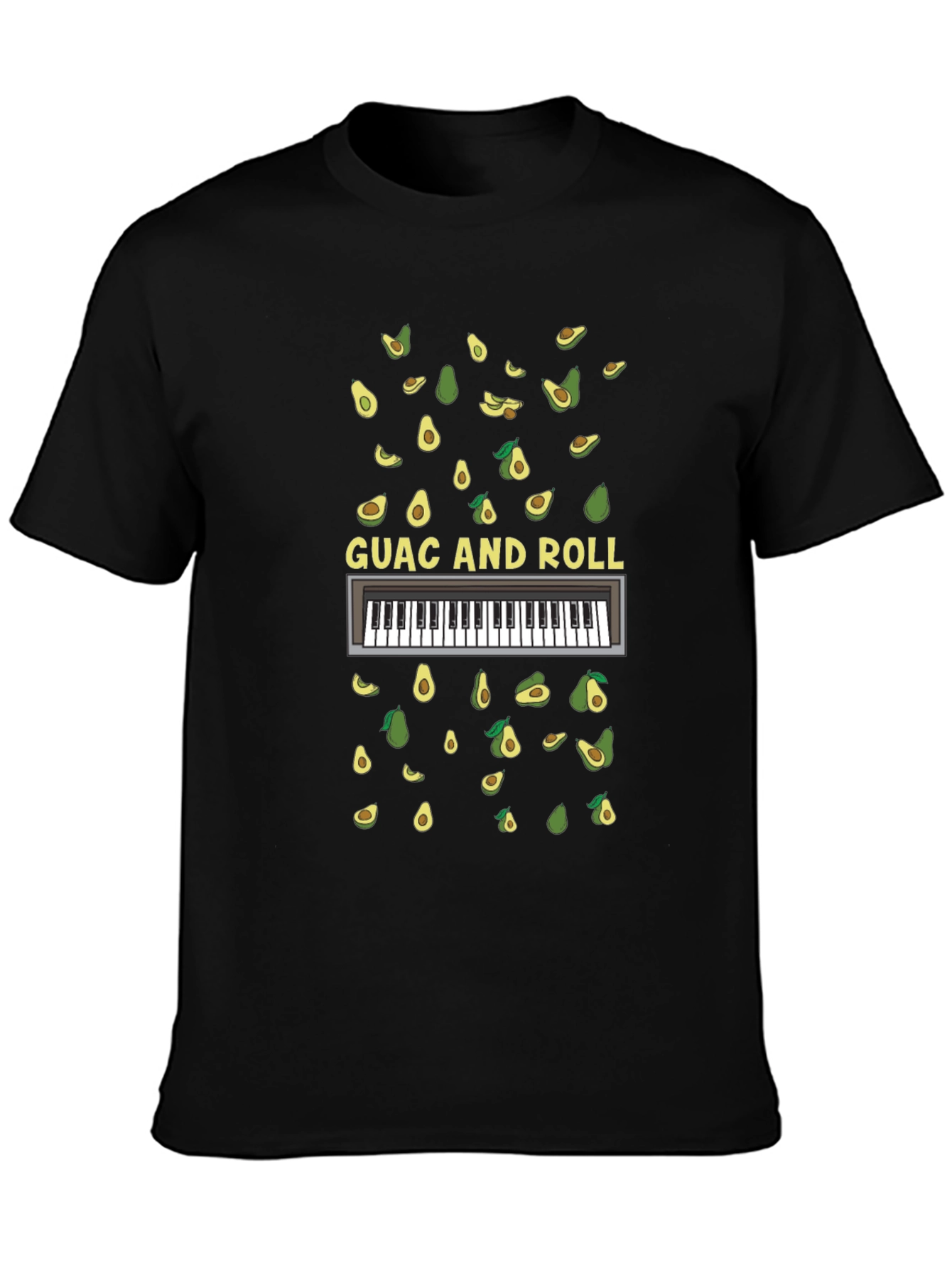 Guac and Roll T-Shirt - Avocado Piano Tee