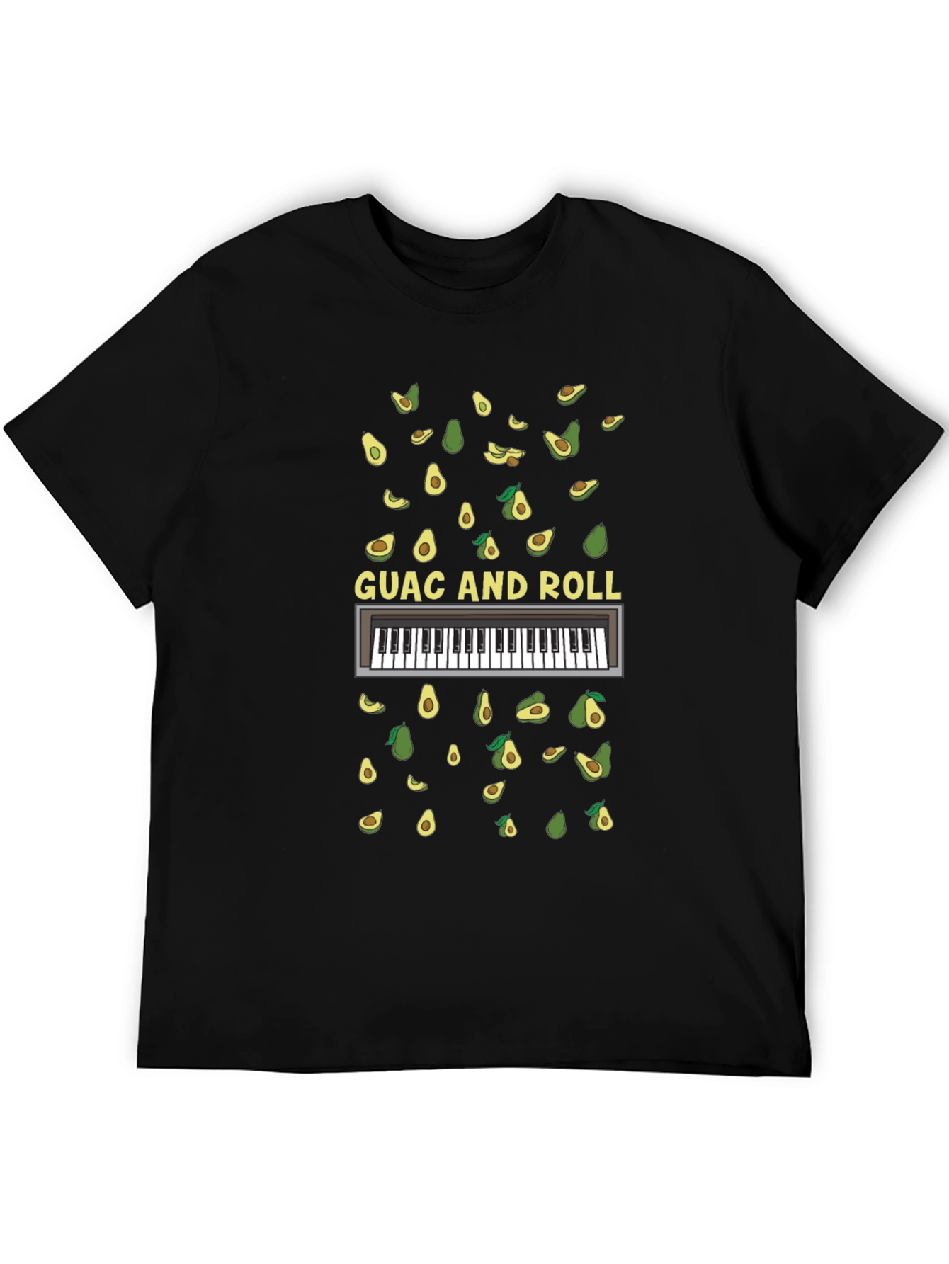Guac and Roll T-Shirt - Avocado Piano Tee