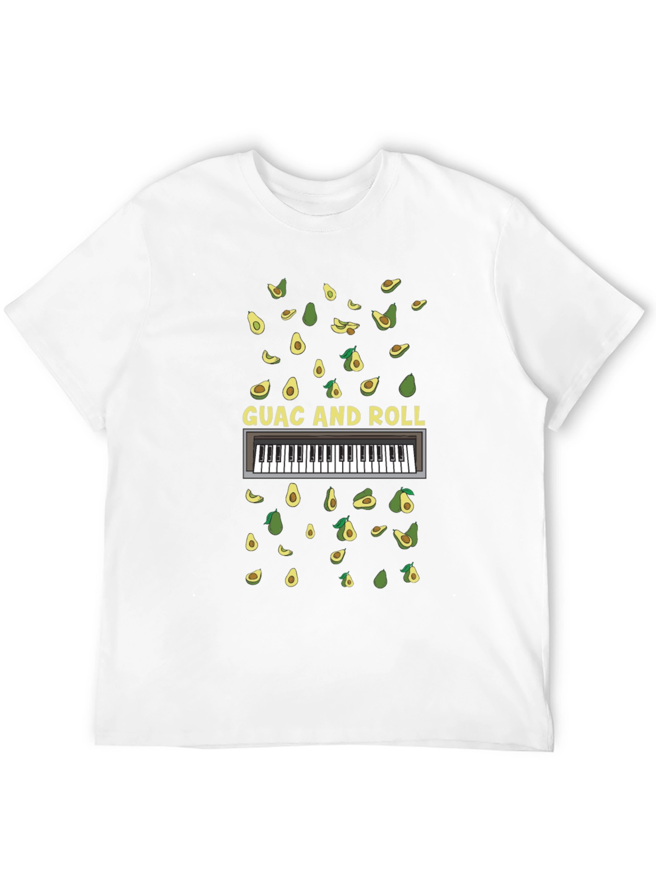 Guac and Roll T-Shirt - Avocado Piano Tee