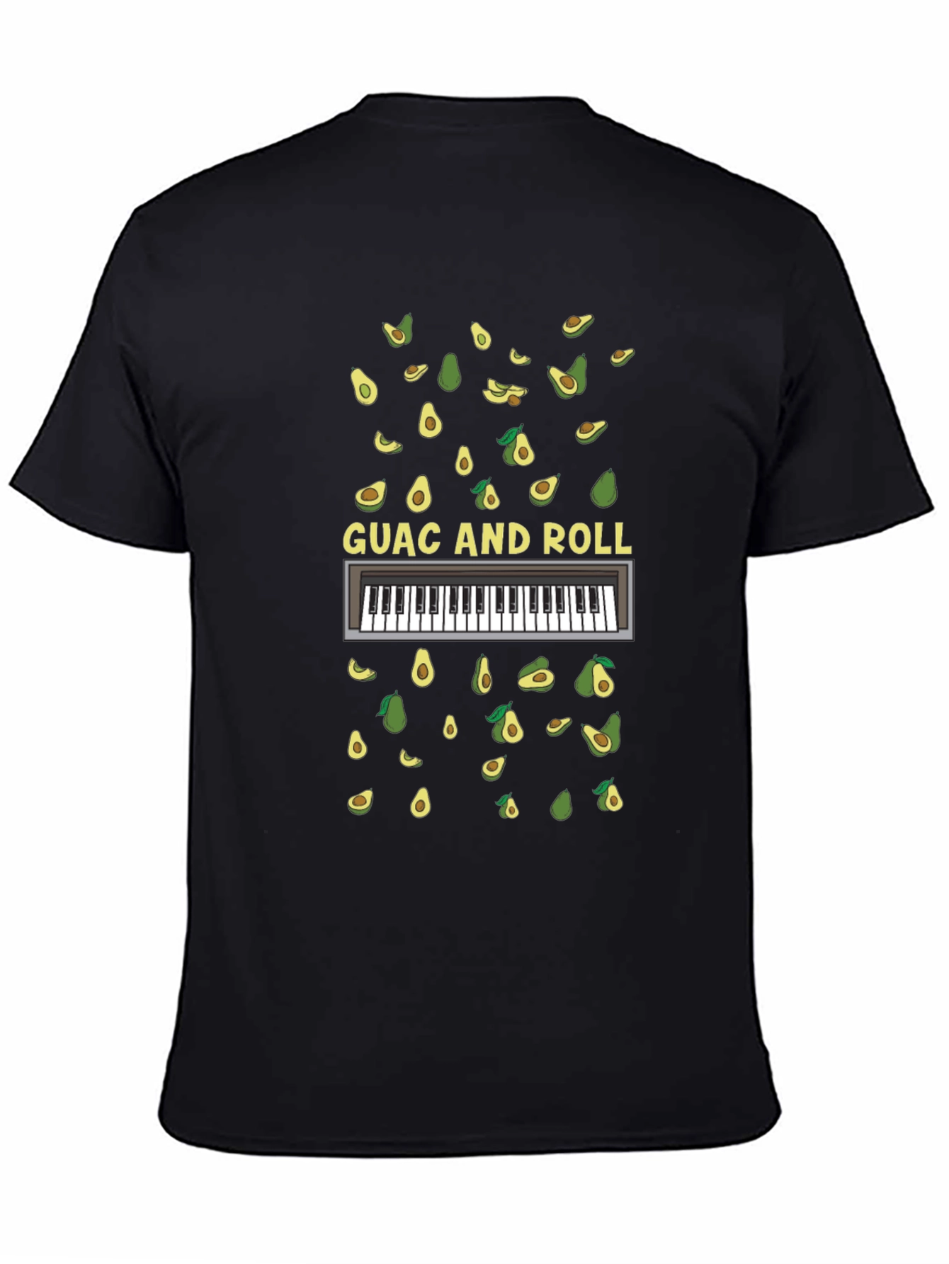 Guac and Roll T-Shirt - Avocado Piano Tee