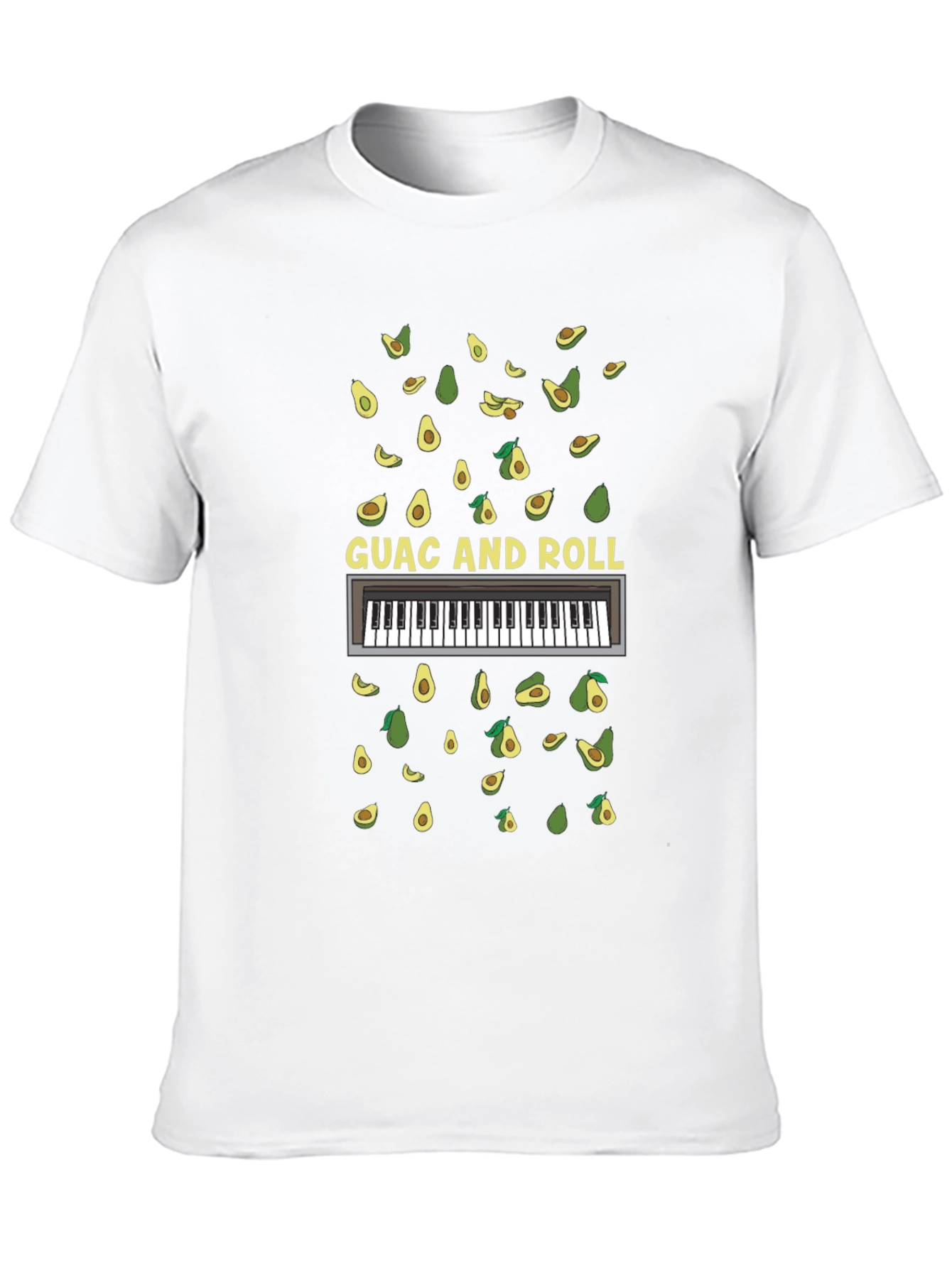Guac and Roll T-Shirt - Avocado Piano Tee