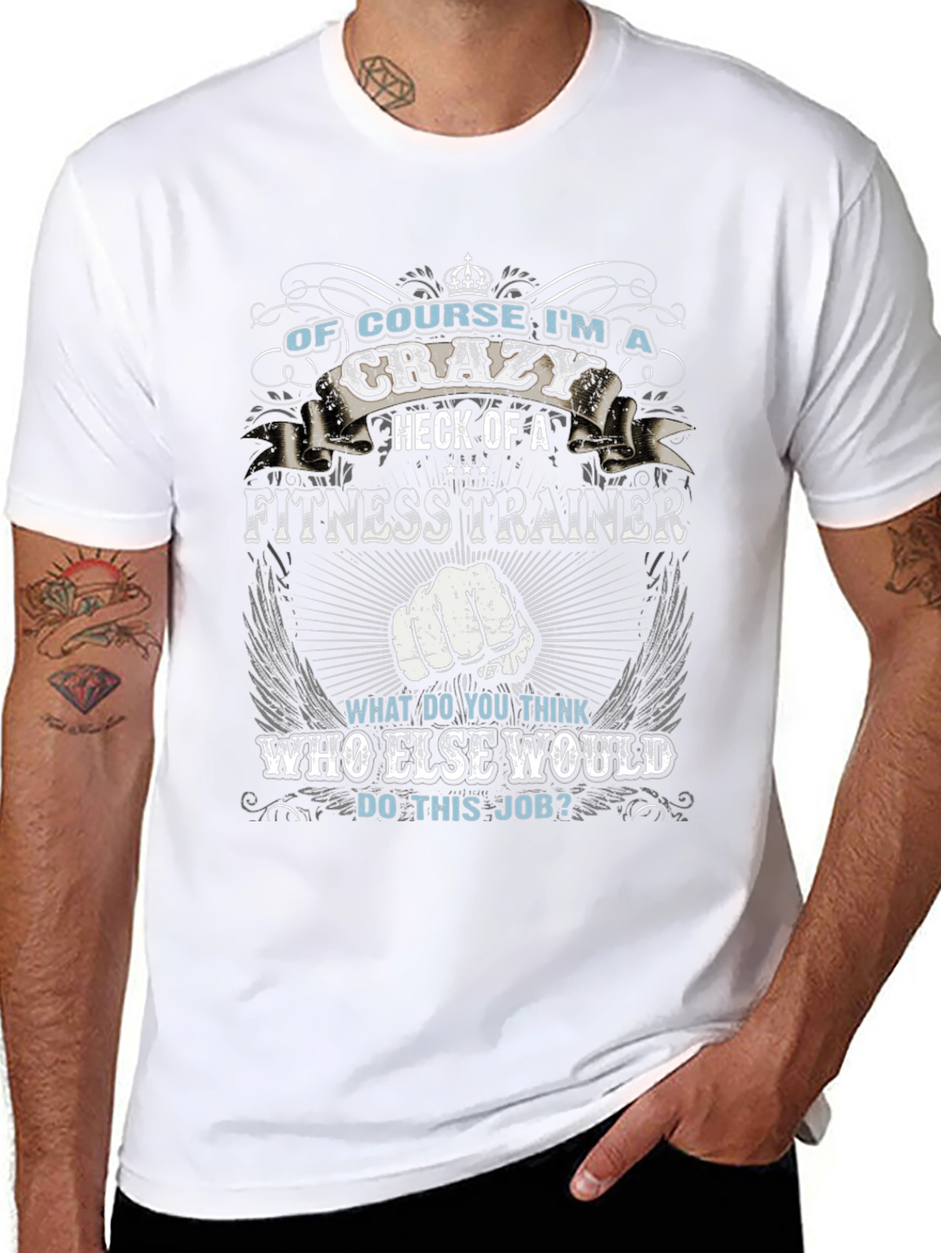 Crazy Fitness Trainer Graphic Tee