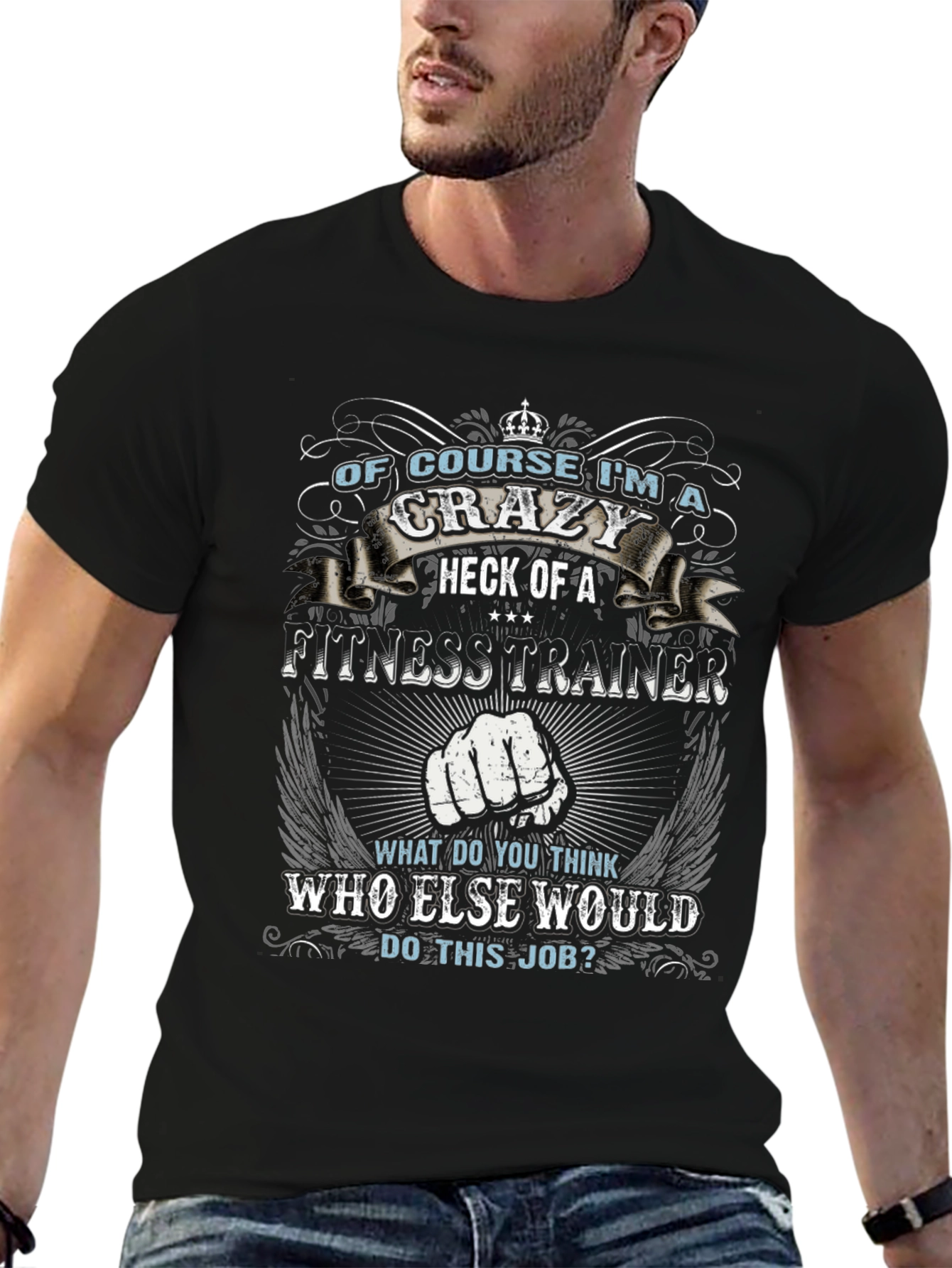 Crazy Fitness Trainer Graphic Tee