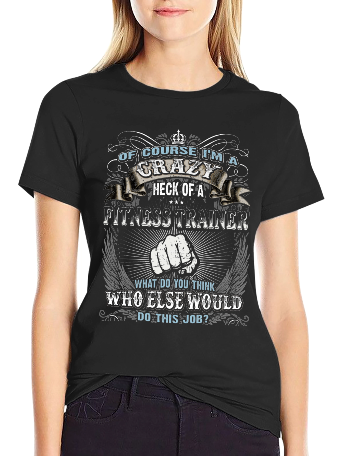 Crazy Fitness Trainer Graphic Tee