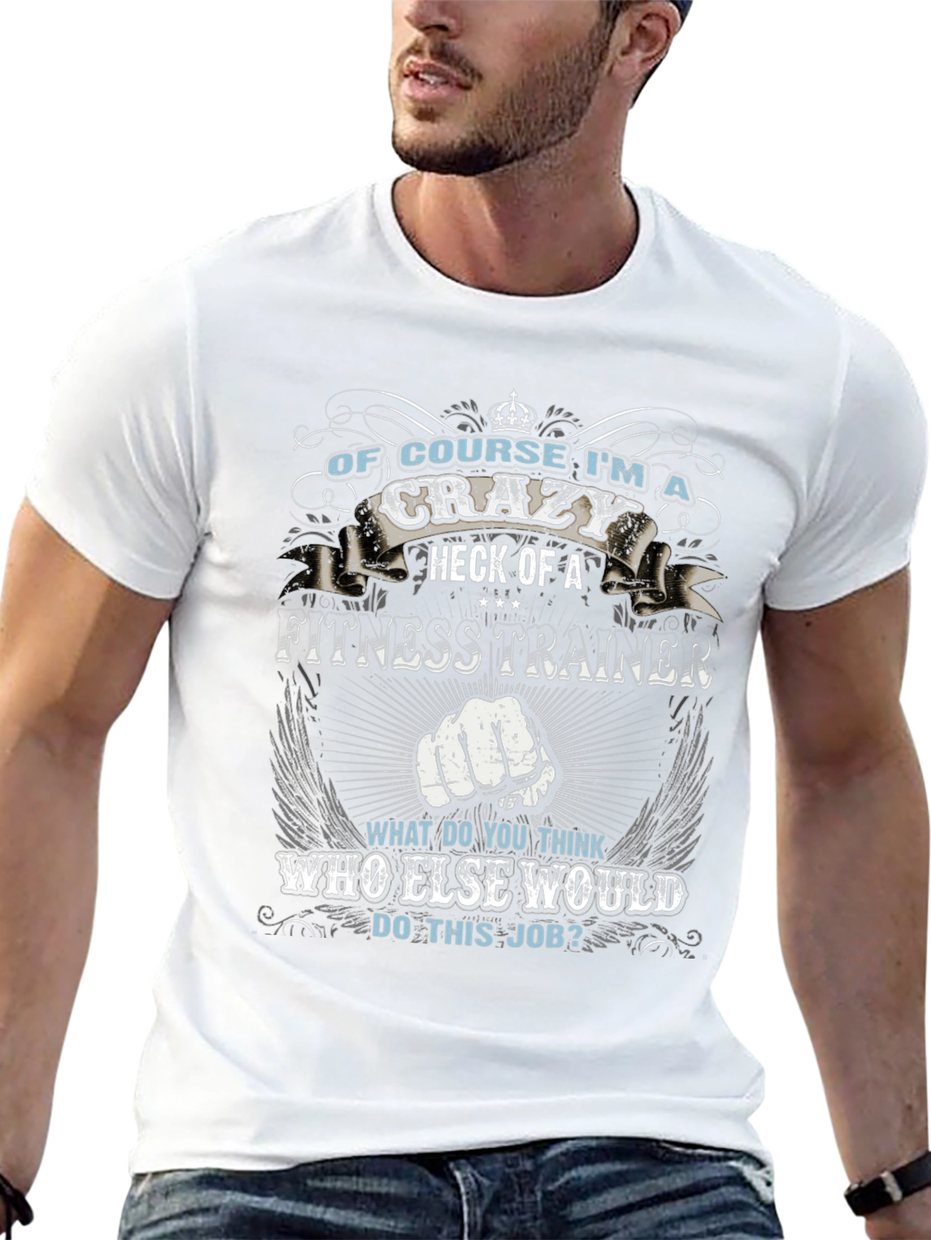 Crazy Fitness Trainer Graphic Tee