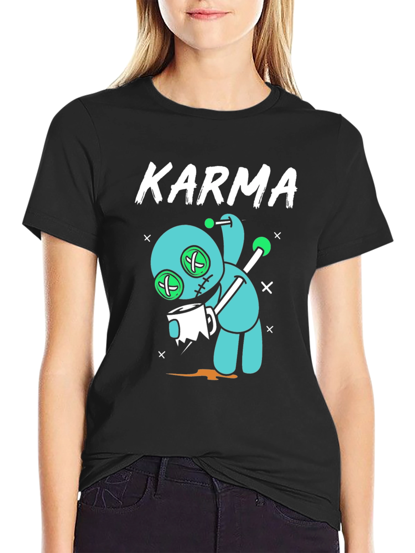 Karma Voodoo Doll Graphic T-Shirt