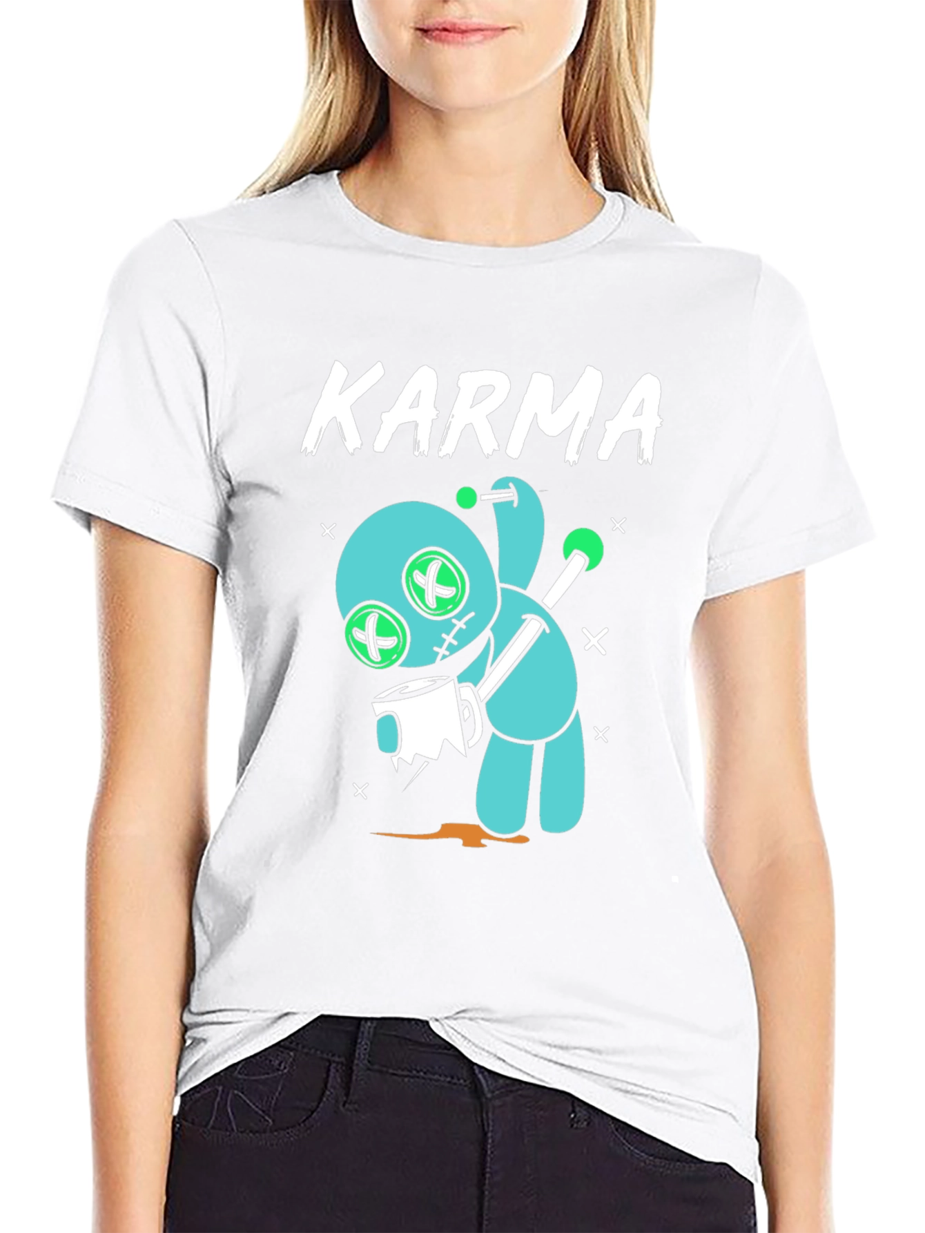Karma Voodoo Doll Graphic T-Shirt