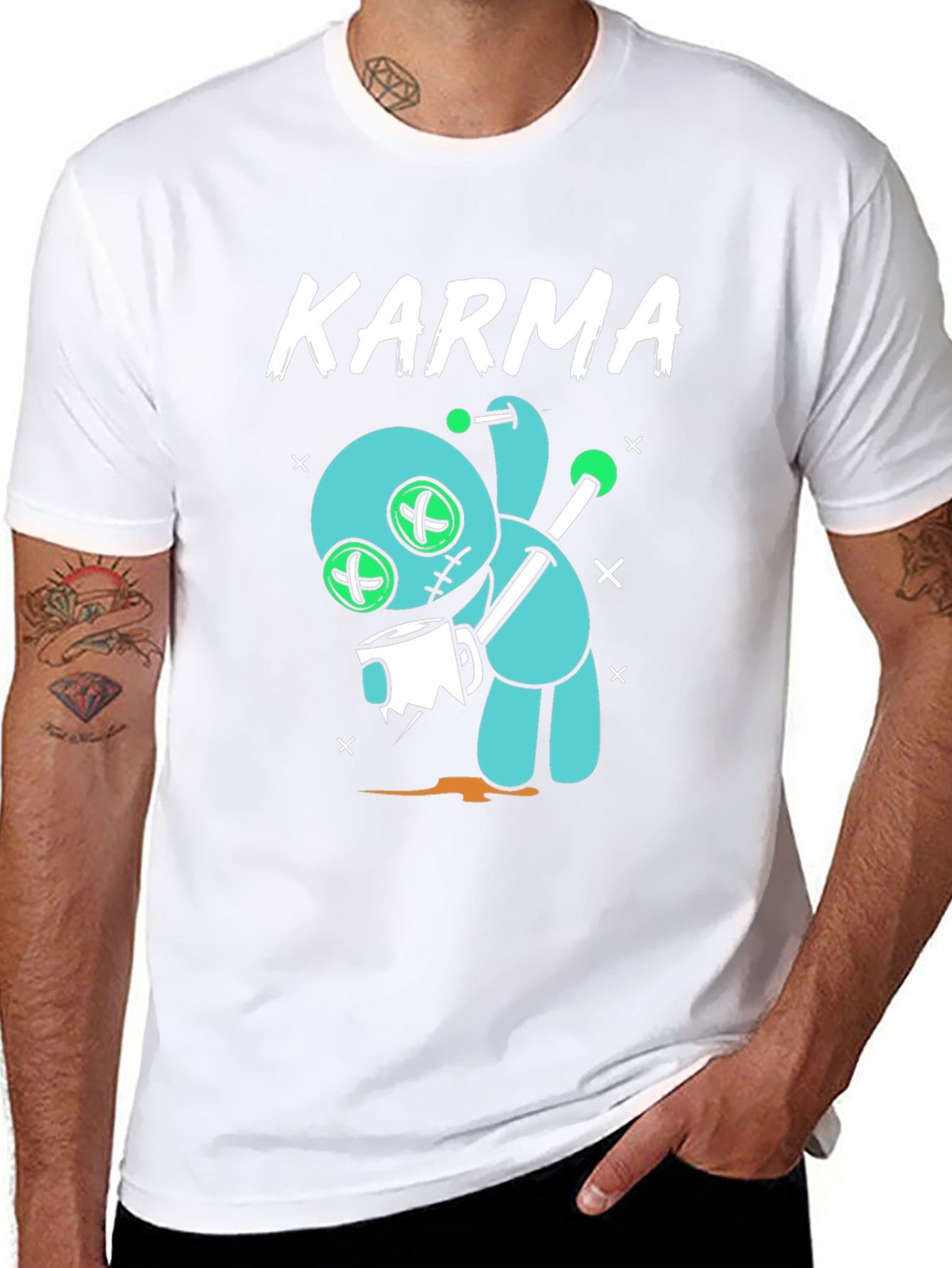 Karma Voodoo Doll Graphic T-Shirt