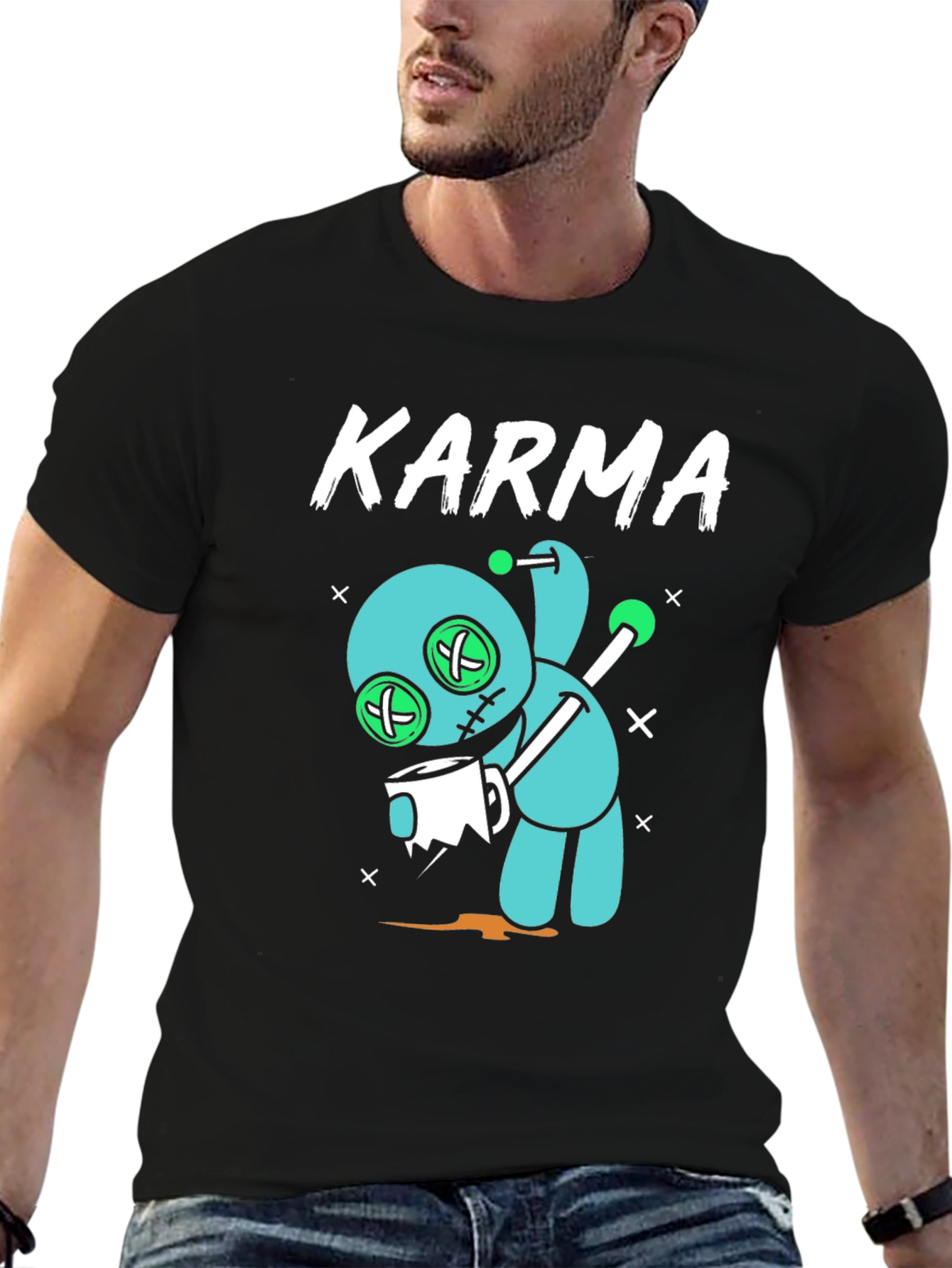 Karma Voodoo Doll Graphic T-Shirt
