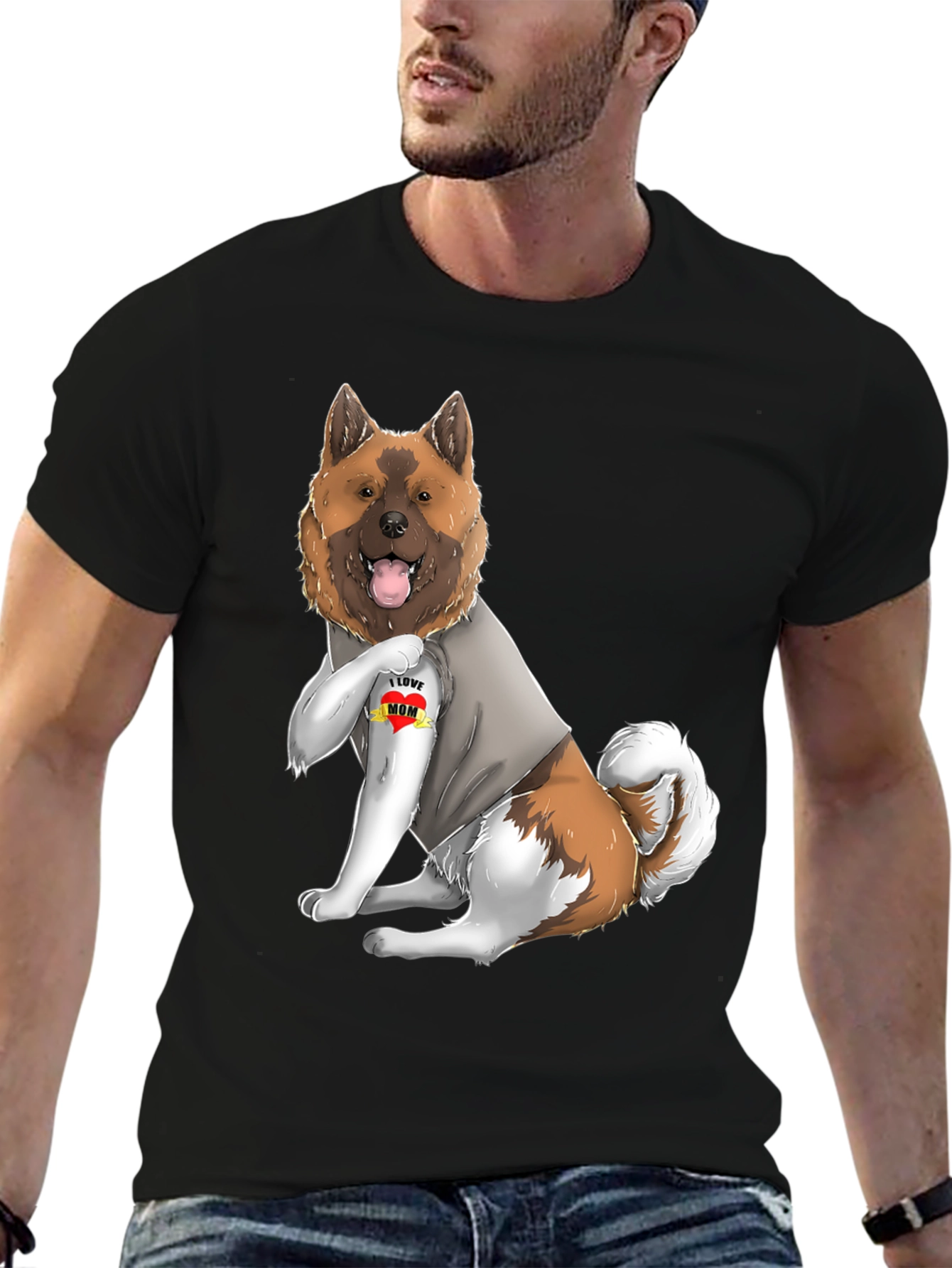 Dog Mom T-Shirt - Akita Inu Pet Graphic Tee