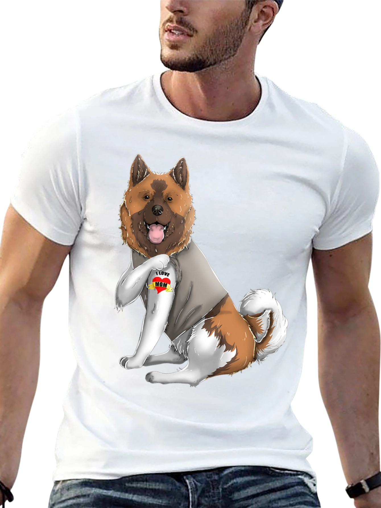 Dog Mom T-Shirt - Akita Inu Pet Graphic Tee