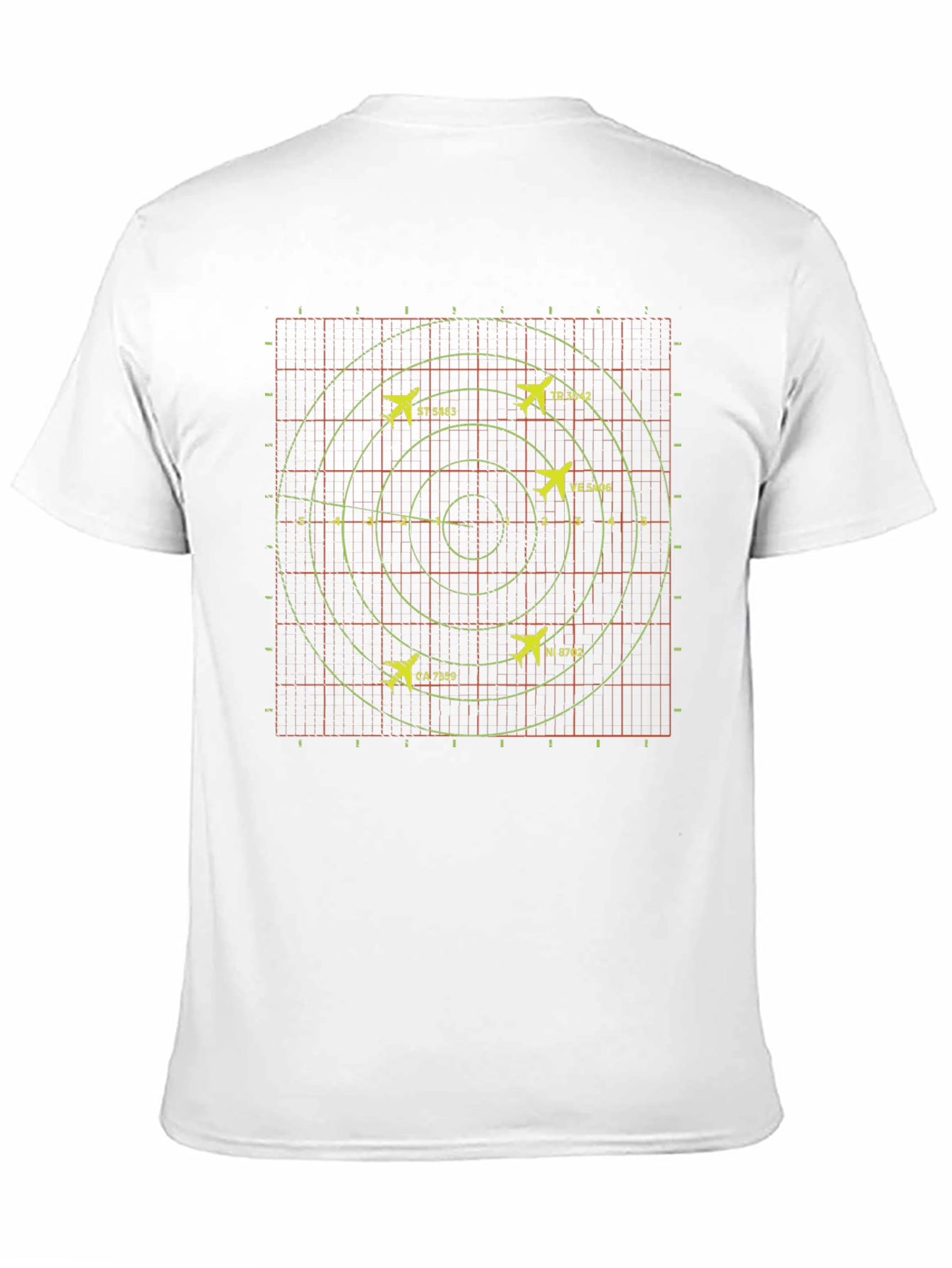Radar Screen Graphic Tee - Cool Flight Tracker Design