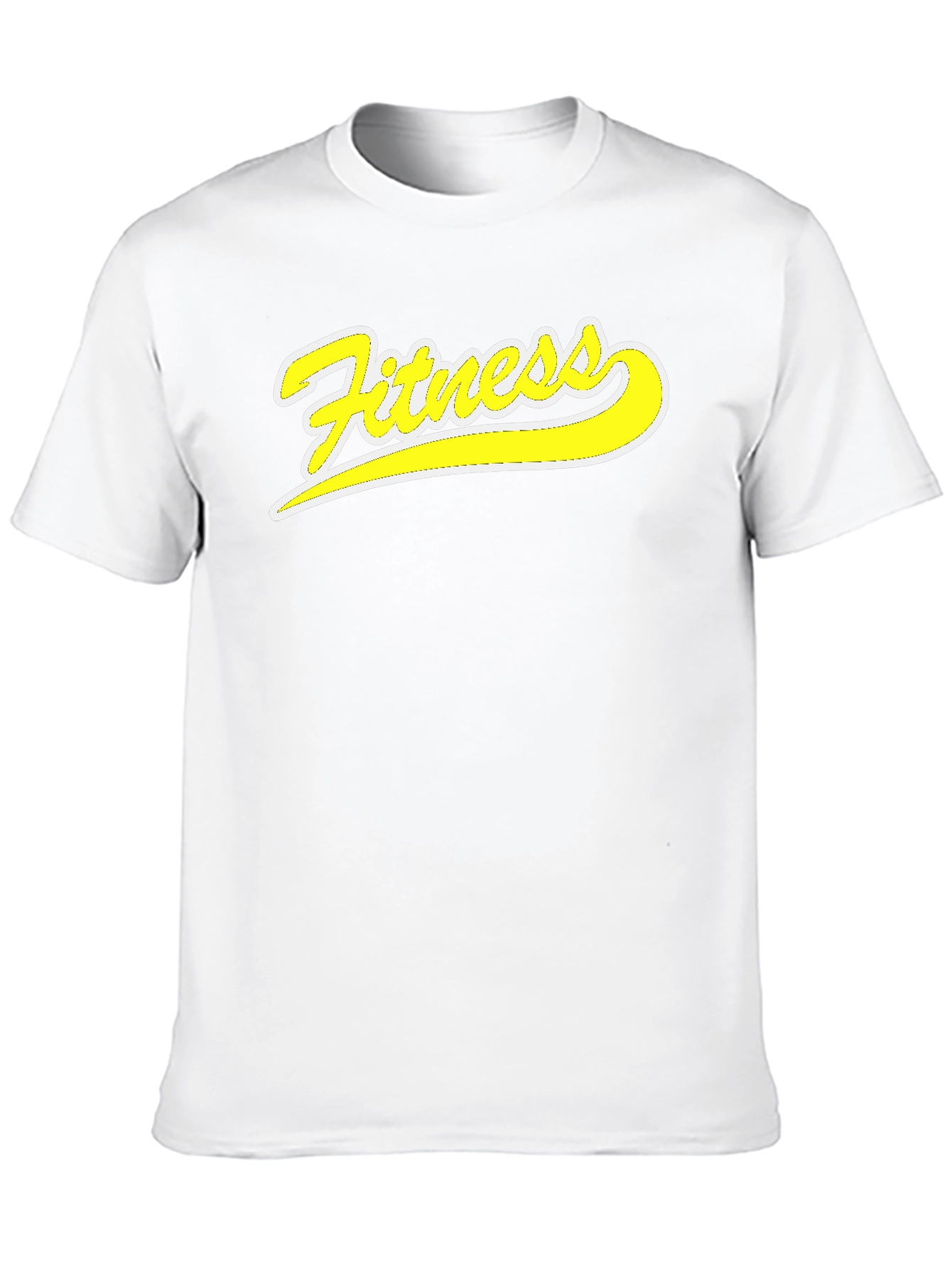 Fitness Graphic Tee - Black Cotton T-Shirt