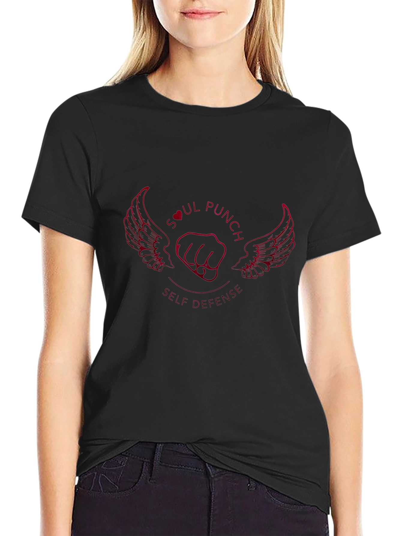 Soul Punch Self Defense Black T-Shirt