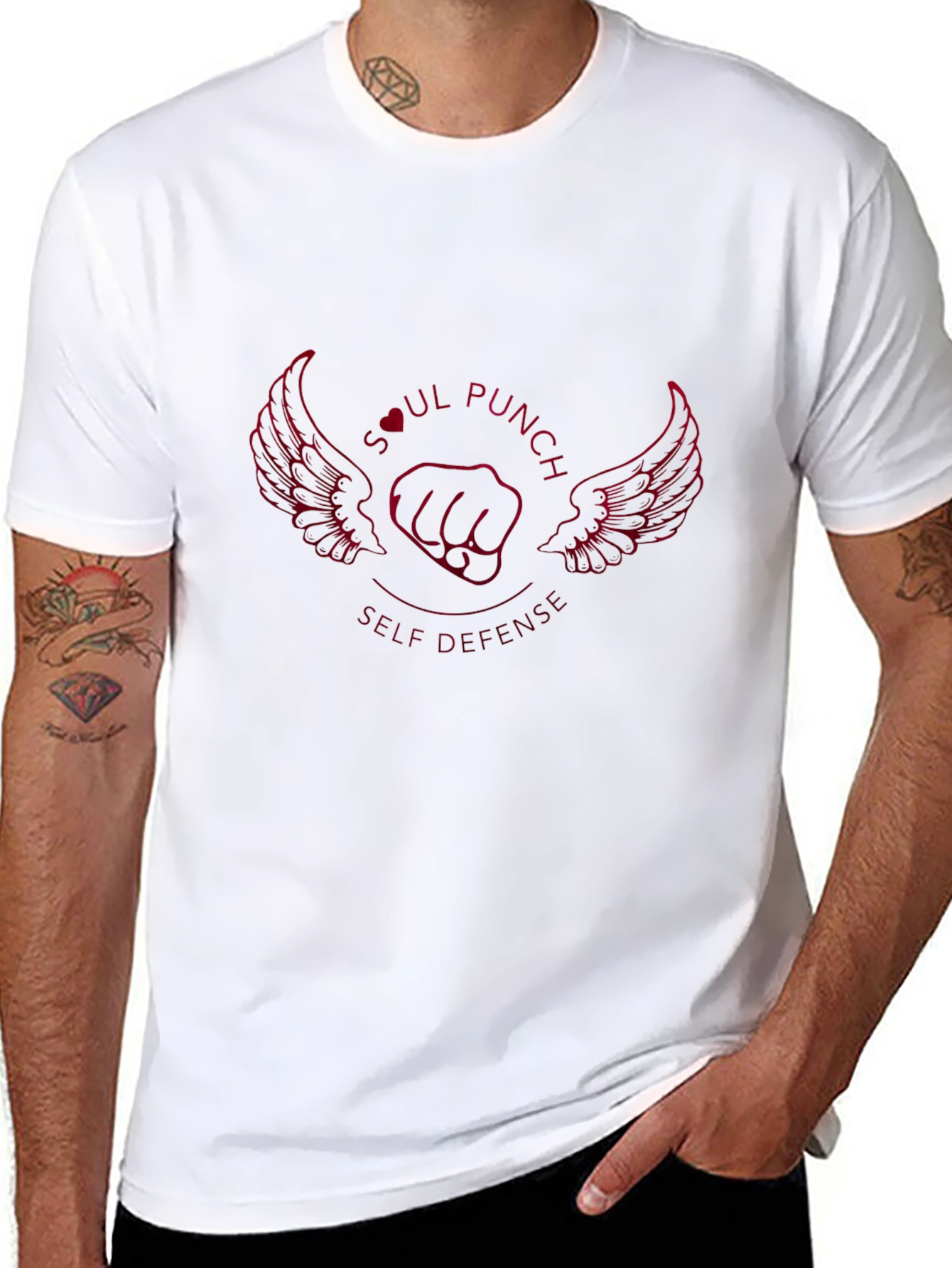 Soul Punch Self Defense Black T-Shirt