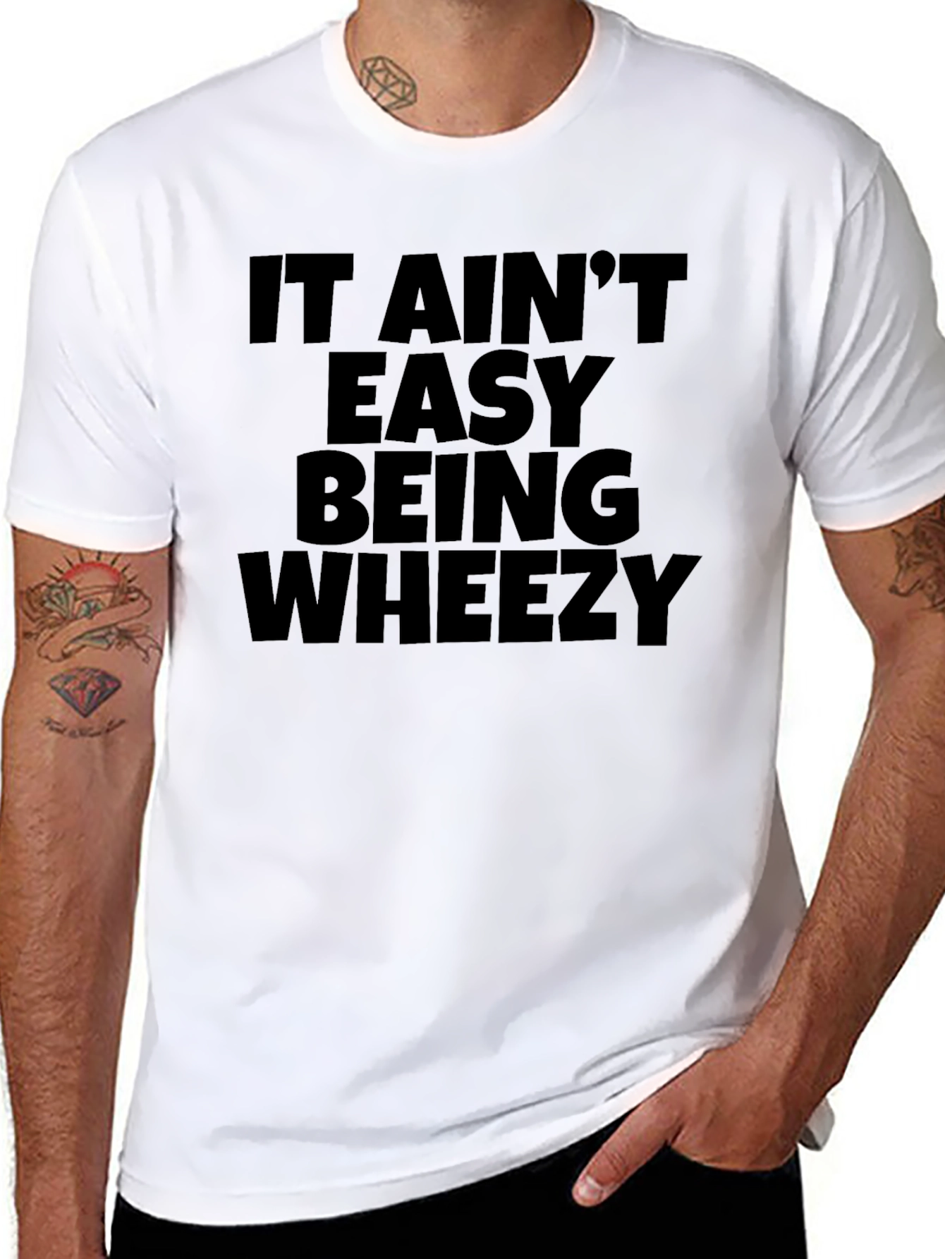 It Aint Easy Being Wheezy Black T-Shirt