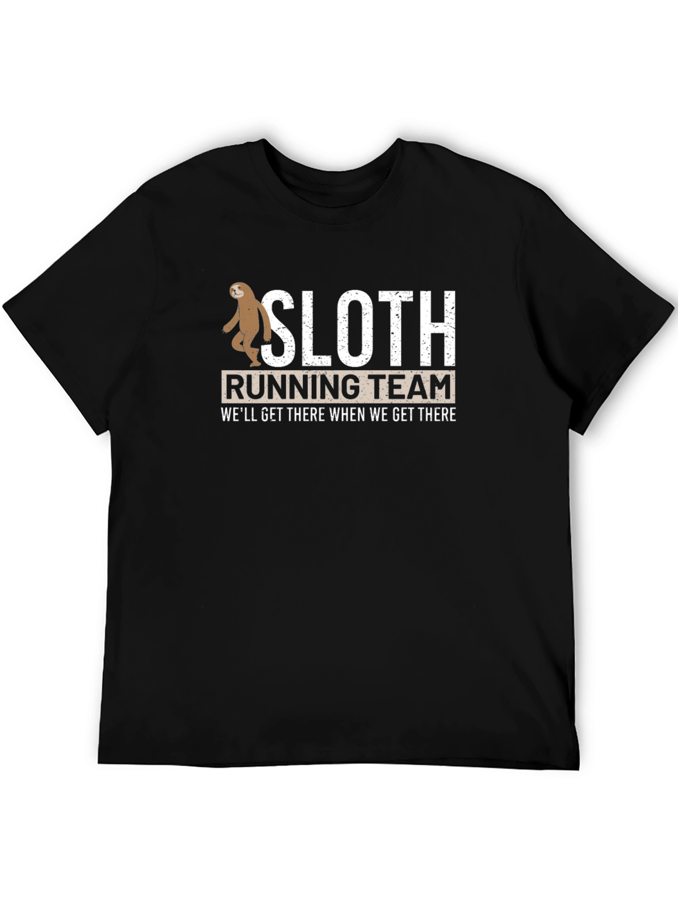 Sloth Running Team Black T-Shirt