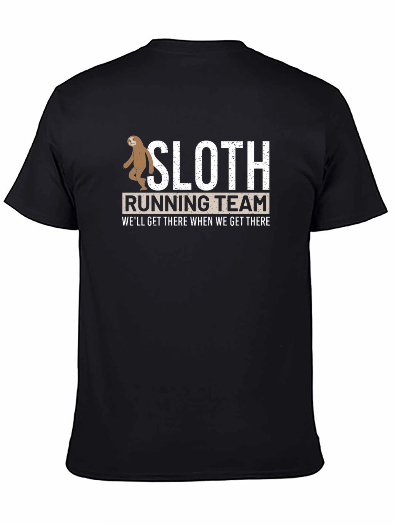 Sloth Running Team Black T-Shirt