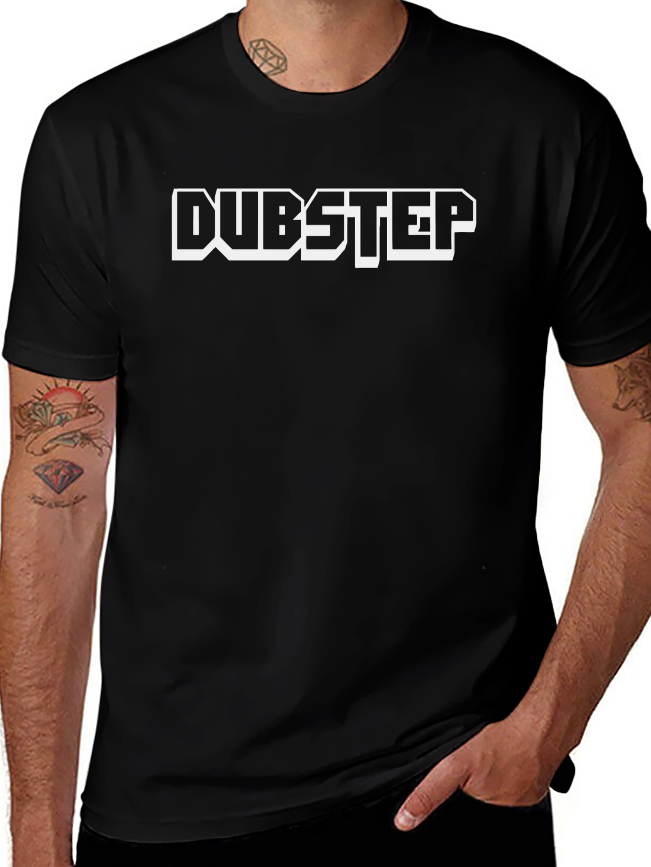 Dubstep Graphic Black T-Shirt Music Lover