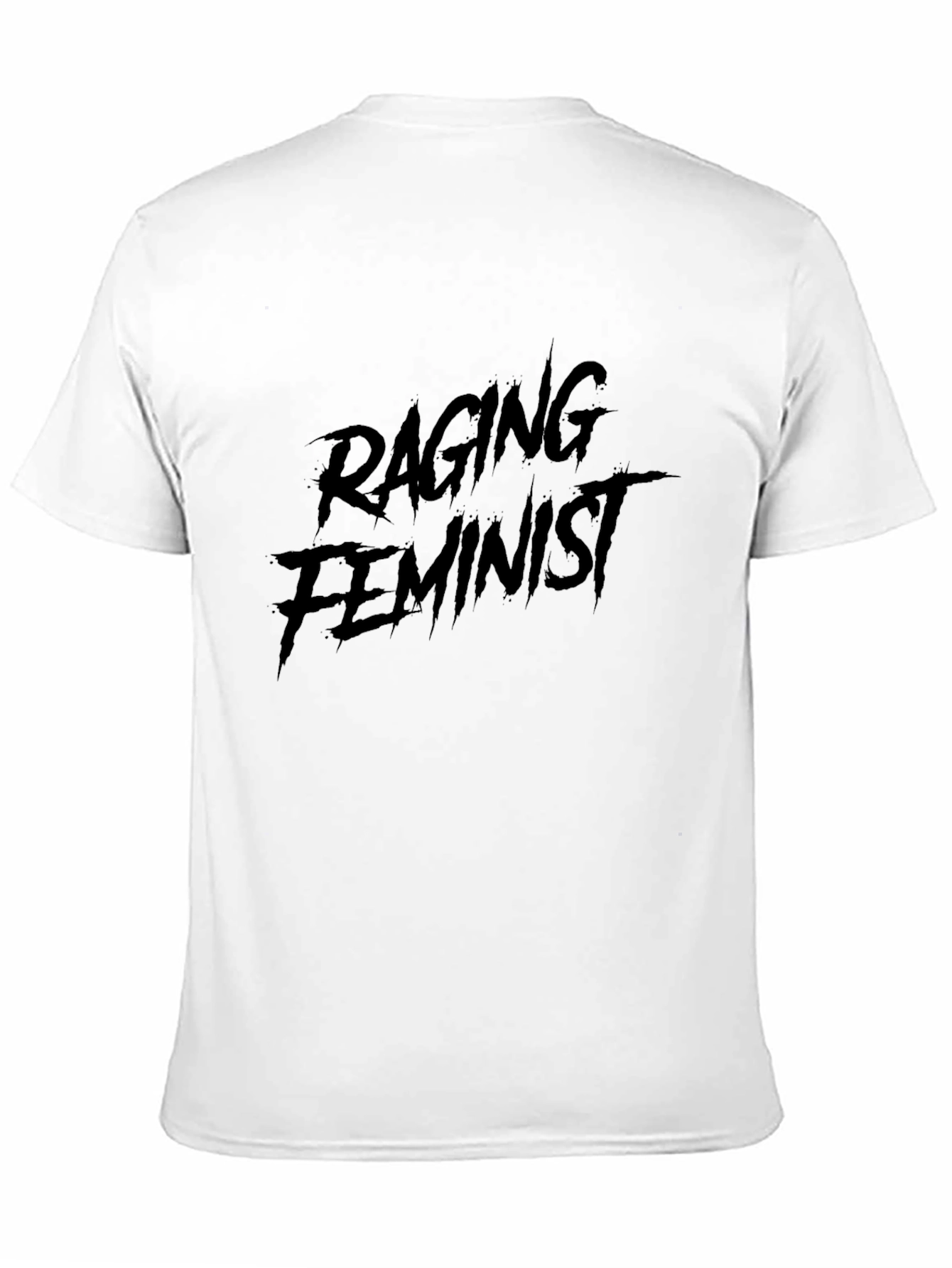 Raging Feminist Graphic T-Shirt - Black