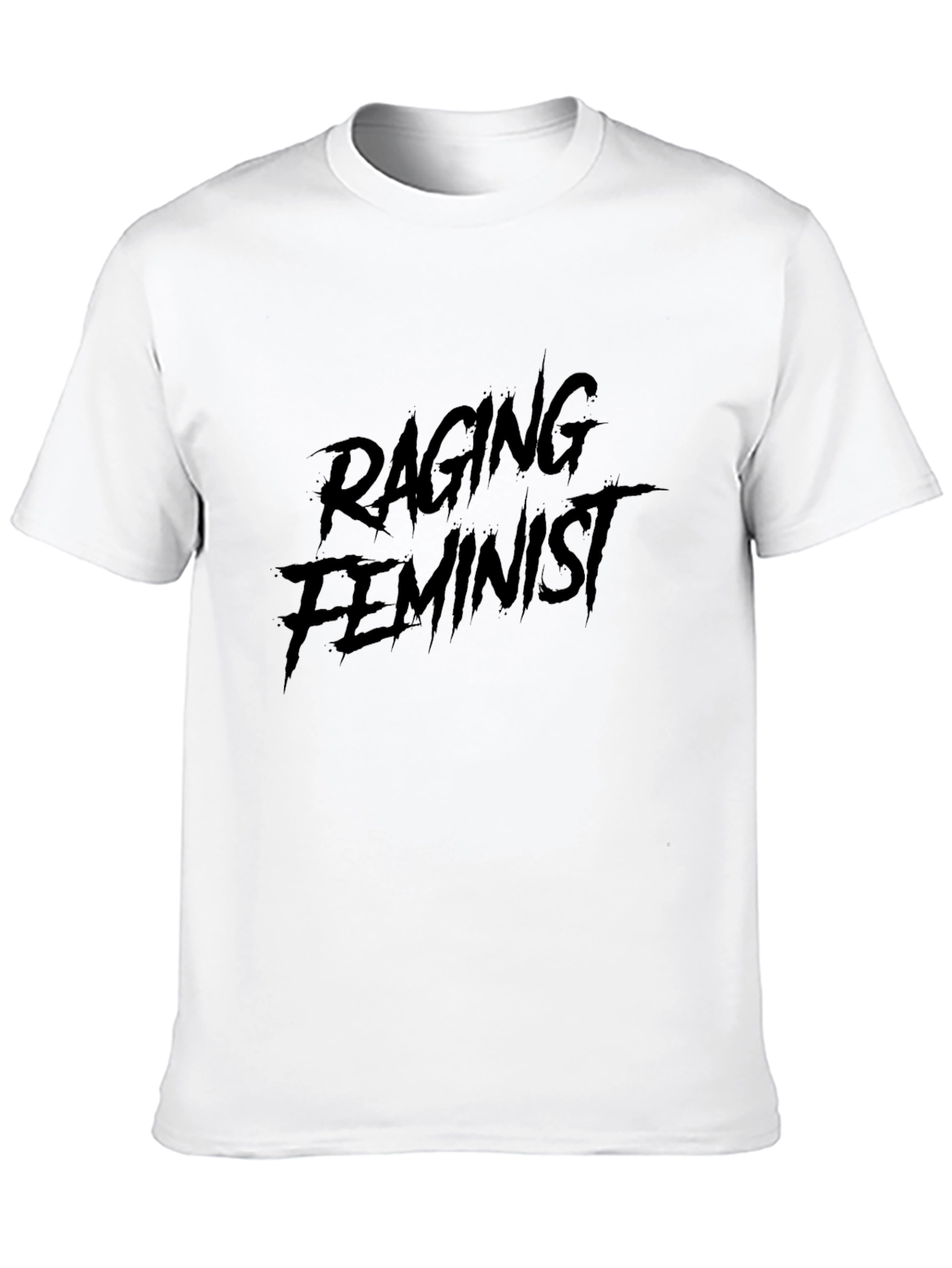 Raging Feminist Graphic T-Shirt - Black