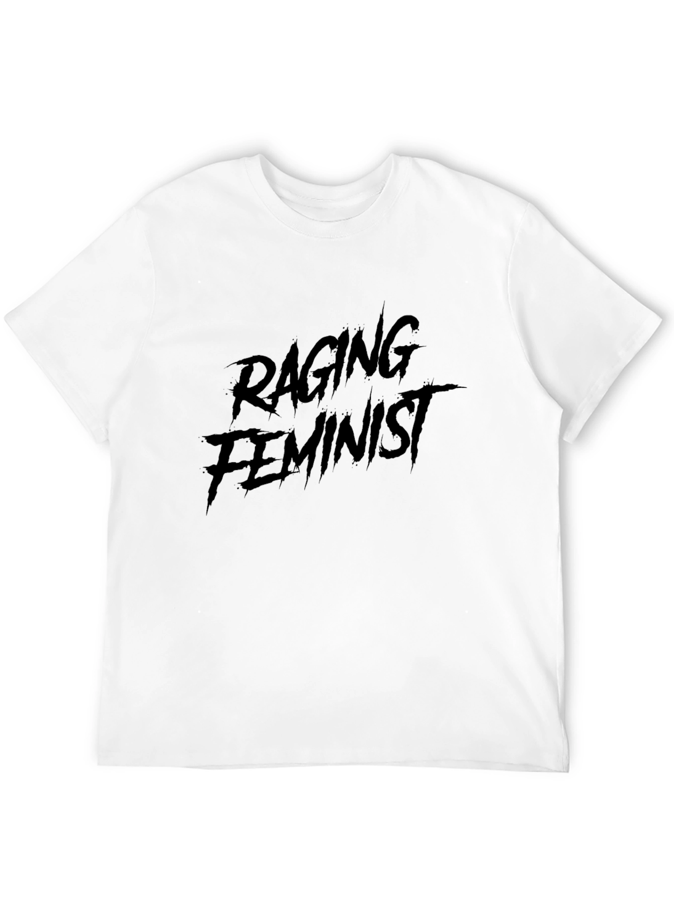 Raging Feminist Graphic T-Shirt - Black