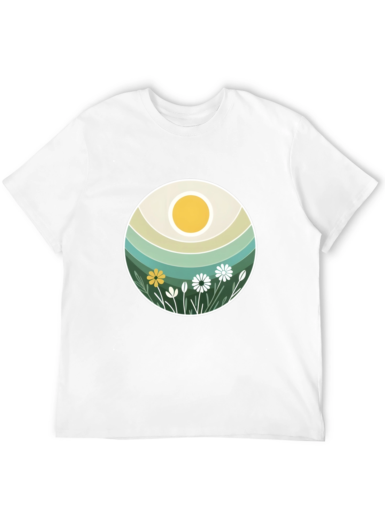 Retro Floral Sun T-Shirt