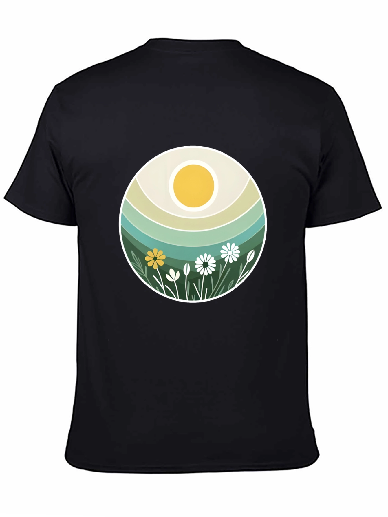 Retro Floral Sun T-Shirt