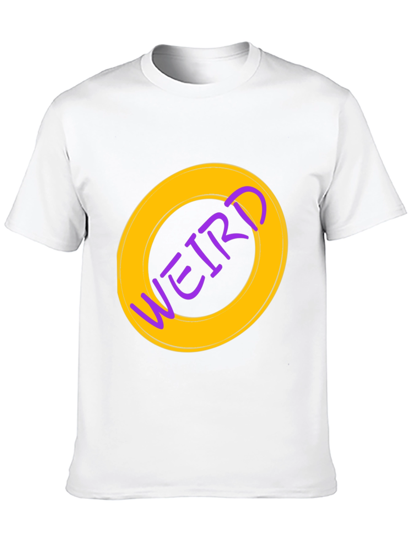 Weird Graphic Tee - Black Cotton Casual Shirt