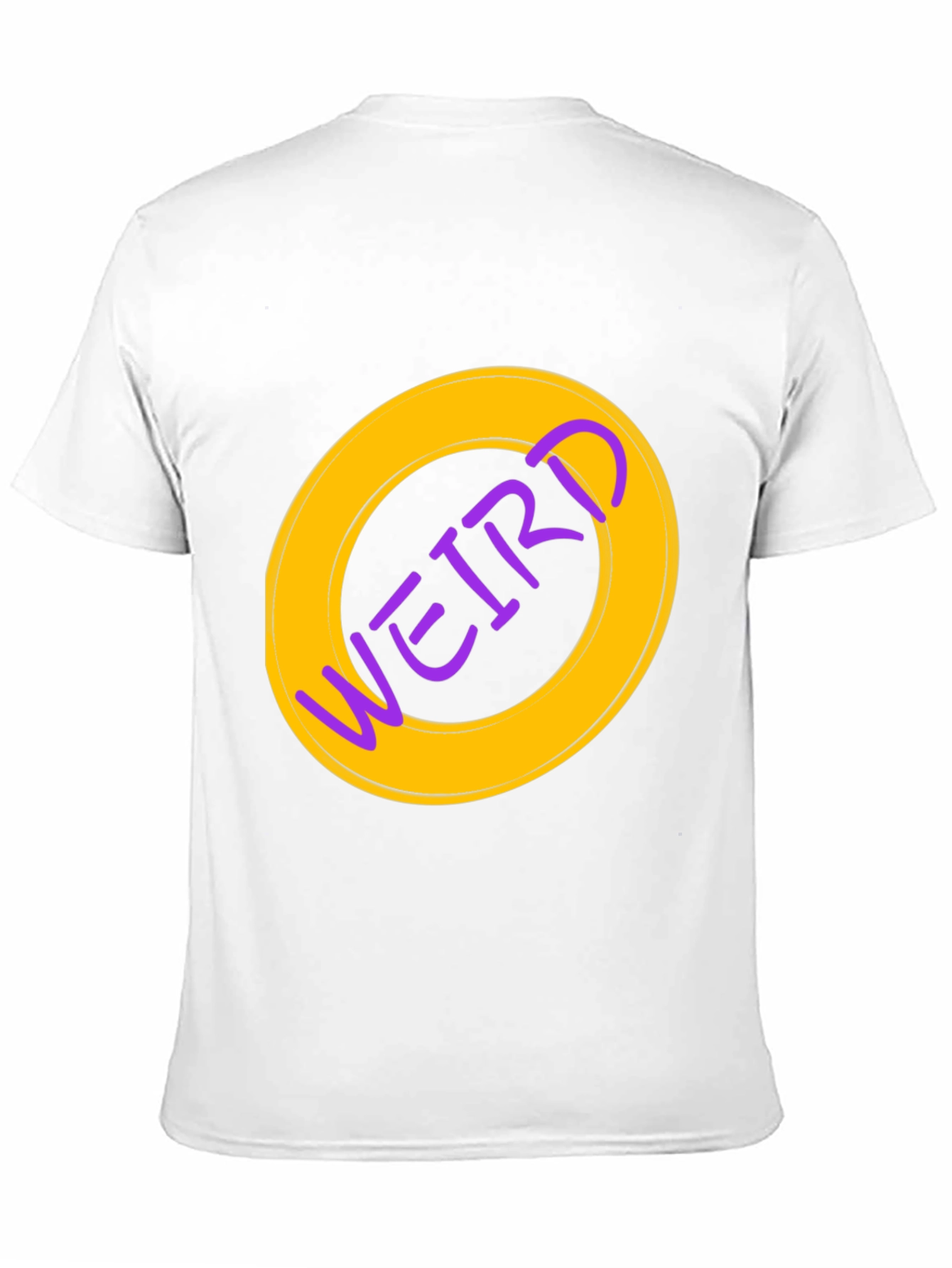 Weird Graphic Tee - Black Cotton Casual Shirt