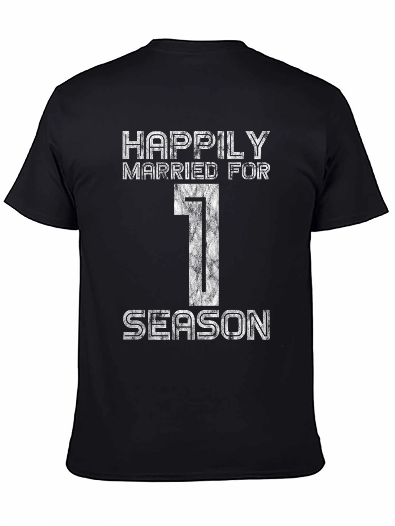 Happily Married For 1 Season Black Graphic Tee